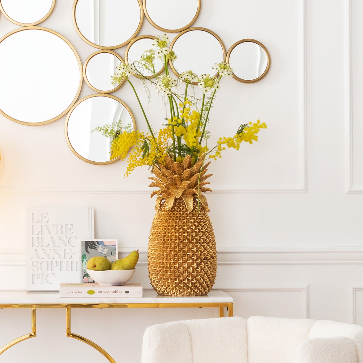 Kare Design Vase décoratif »Deko Vase Pineapple 50cm«