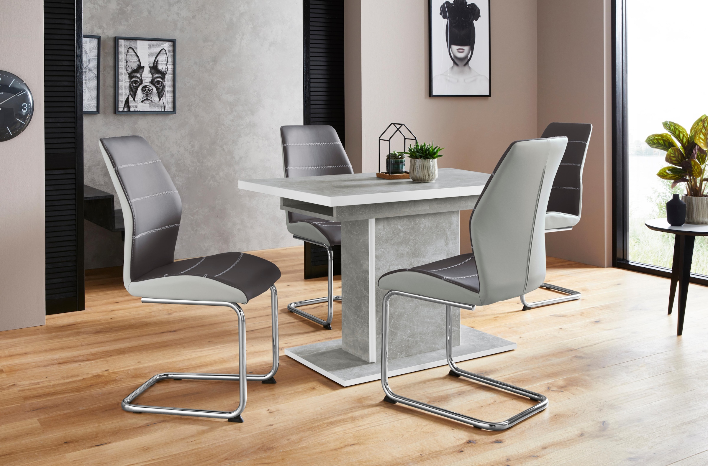 HELA Table de salle à manger »Alice« ausziehbar, Breite 120-160 cm