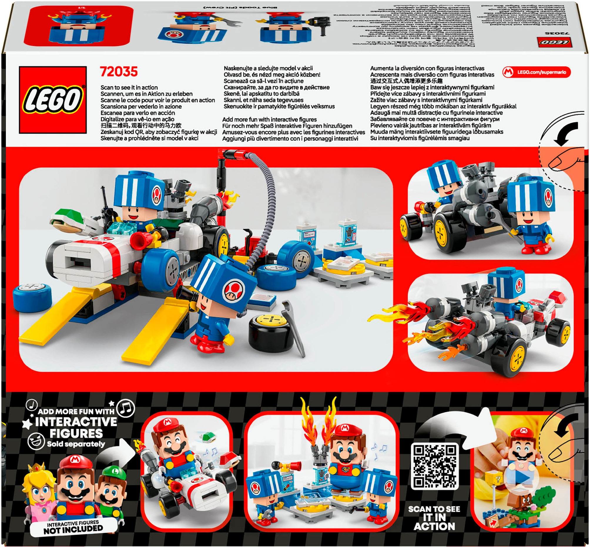 LEGO® Konstruktionsspielsteine »Mario Kart™ – Toads Werkstatt (72035), LEGO Super Mario« Made in Europe
