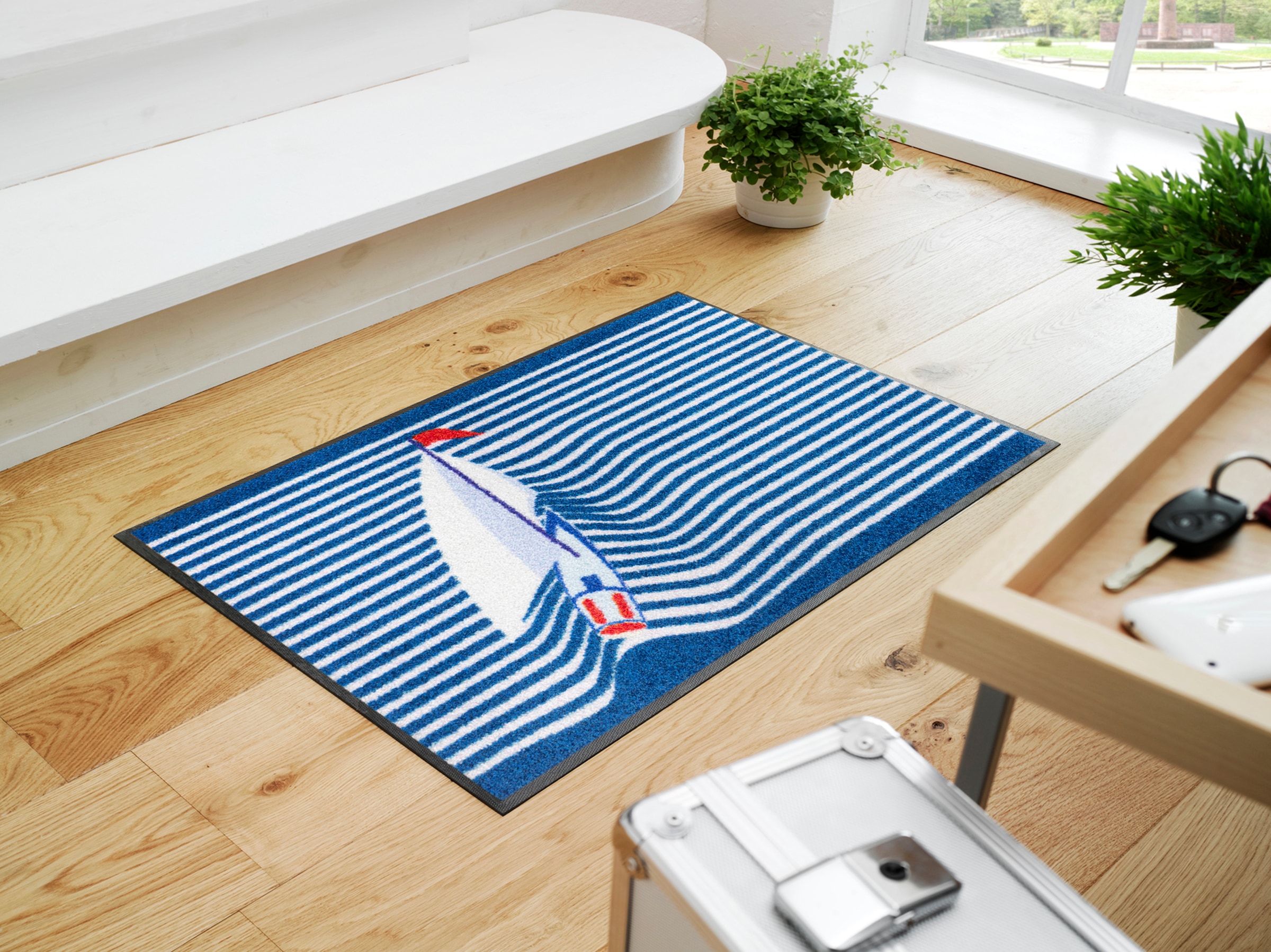 wash+dry by Kleen-Tex Fussmatte »Sailing Boat« rechteckig 7 mm Höhe