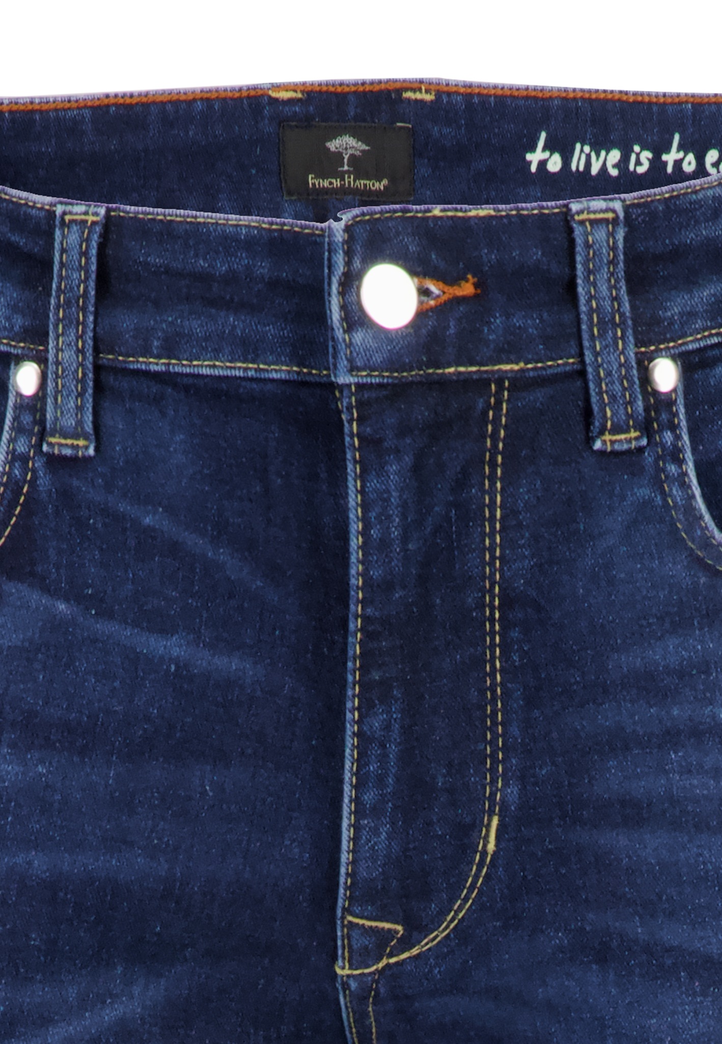 FYNCH-HATTON Tapered-fit-Jeans Regular Fit, mit Eingrifftaschen, Gesässtaschen und Coinpocket