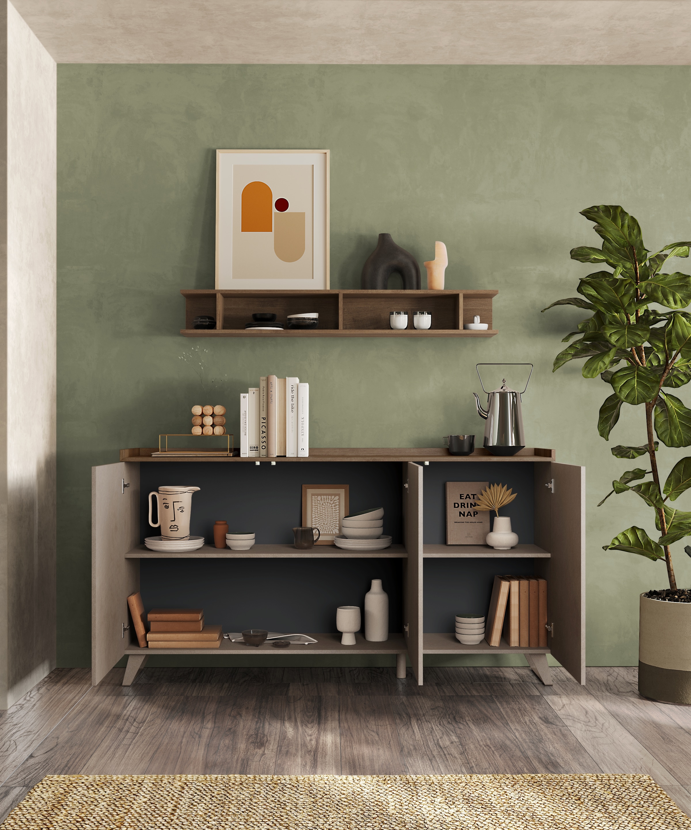 INOSIGN Étagère murale »Infinity« Breite 138 cm, senkrecht oder waagerecht zu hängen