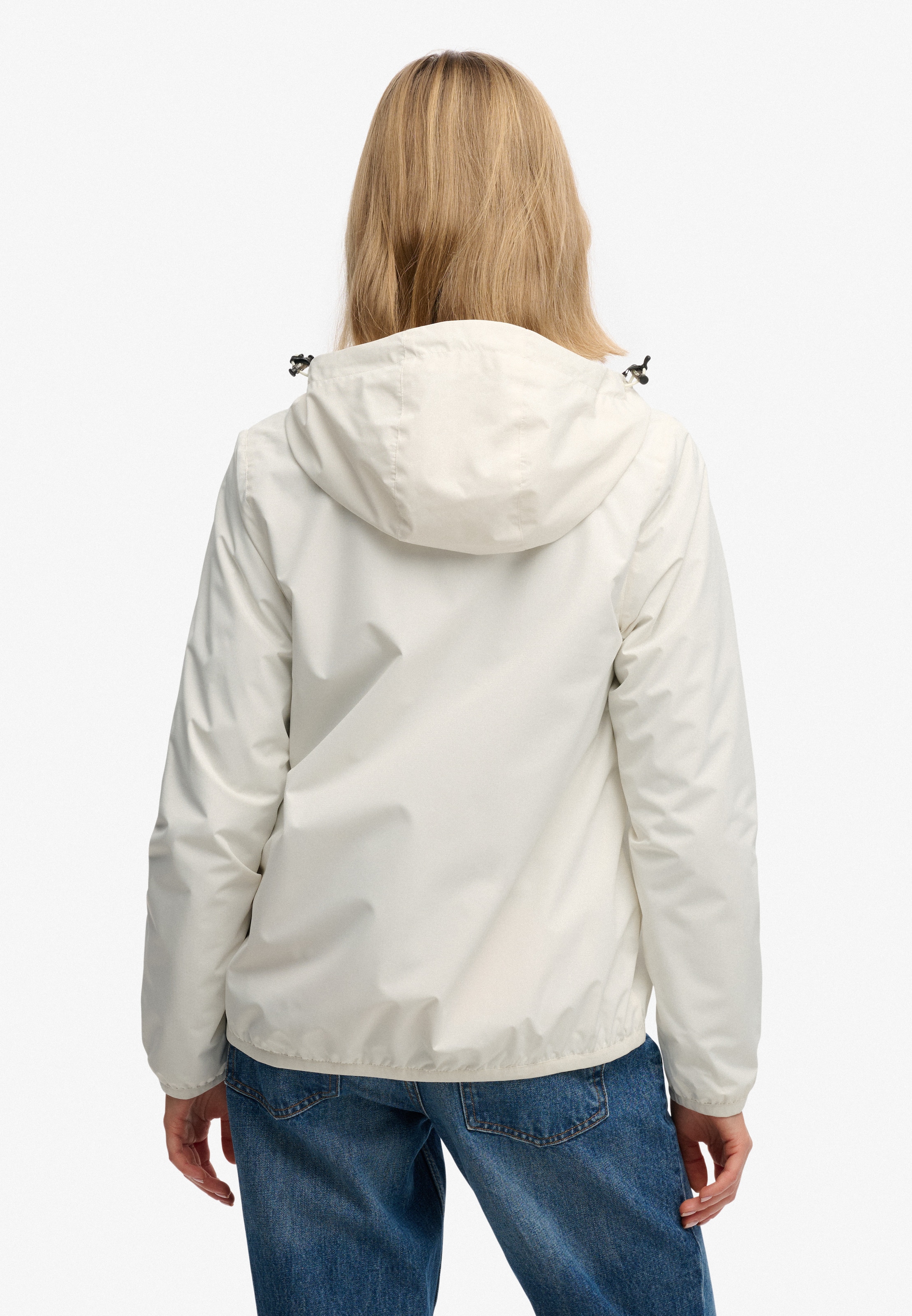 Superdry Veste d'extérieur »ESSENTIAL TRI WINDBREAKER JKT« avec capuche coupe ample, avec col montant, en polyester