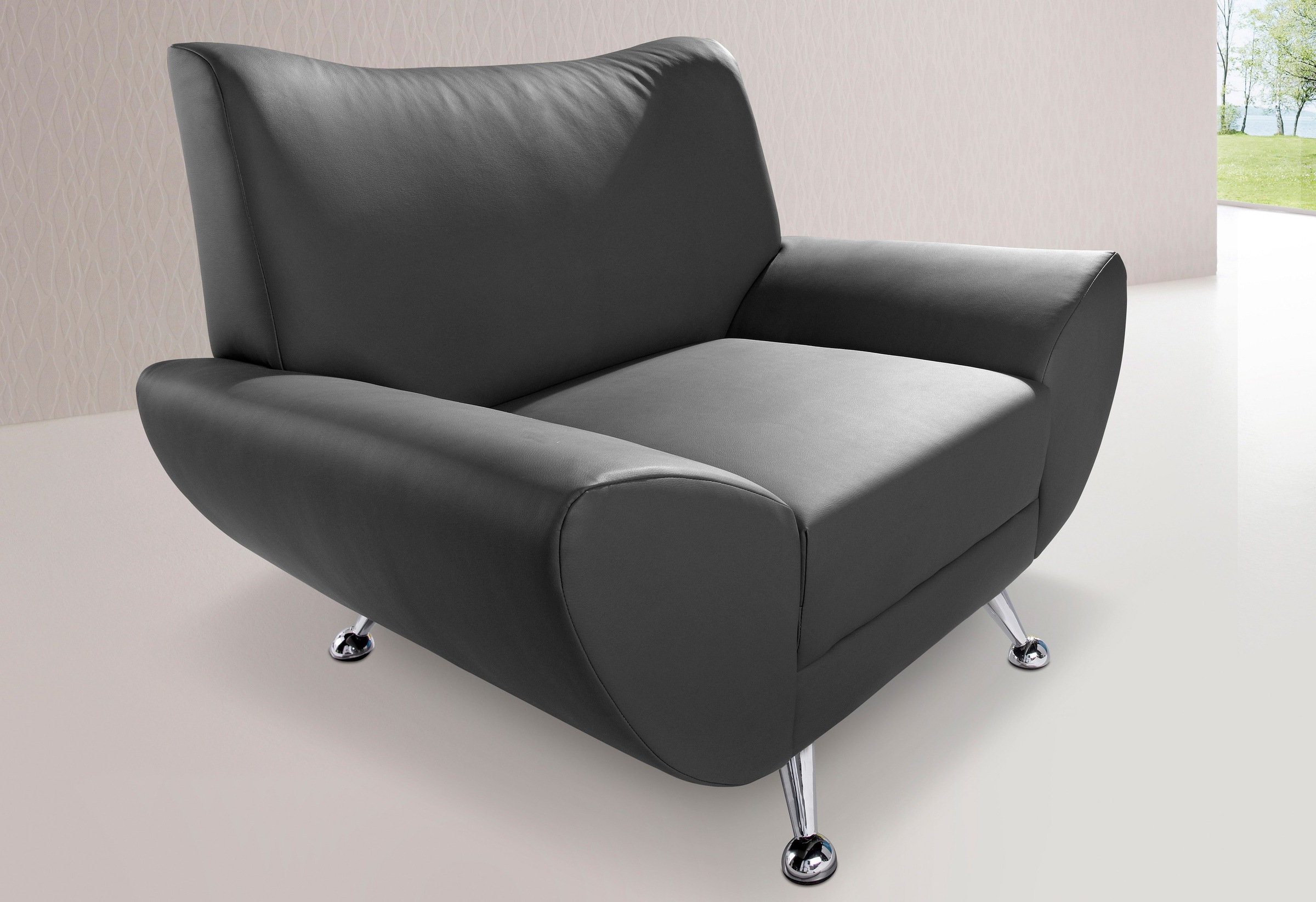 Home affaire Sessel »Saltare elegant und komfortabel, toller Designfuss, Breite 112cm«