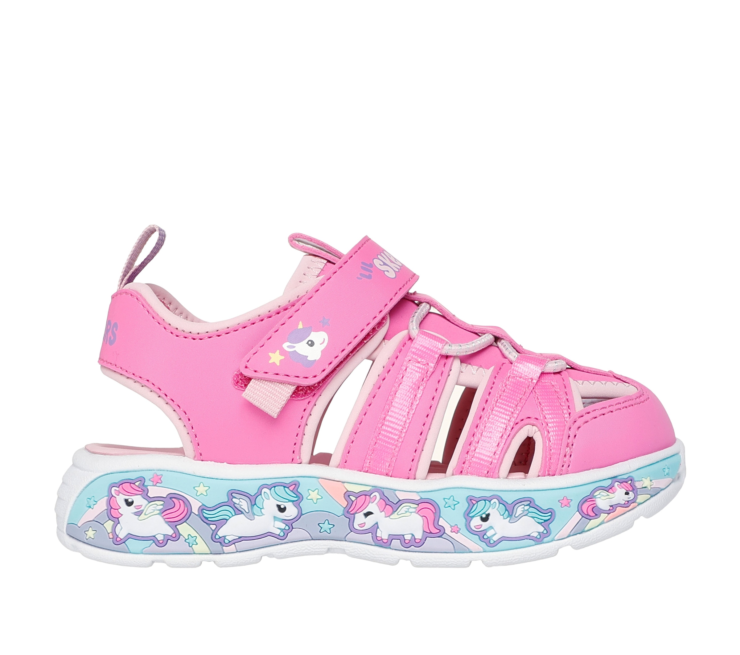 Skechers Sandale »PLAY SCENE SPLASH«  Badeschuh mit bunter Sohle, Grössenschablone zum Download