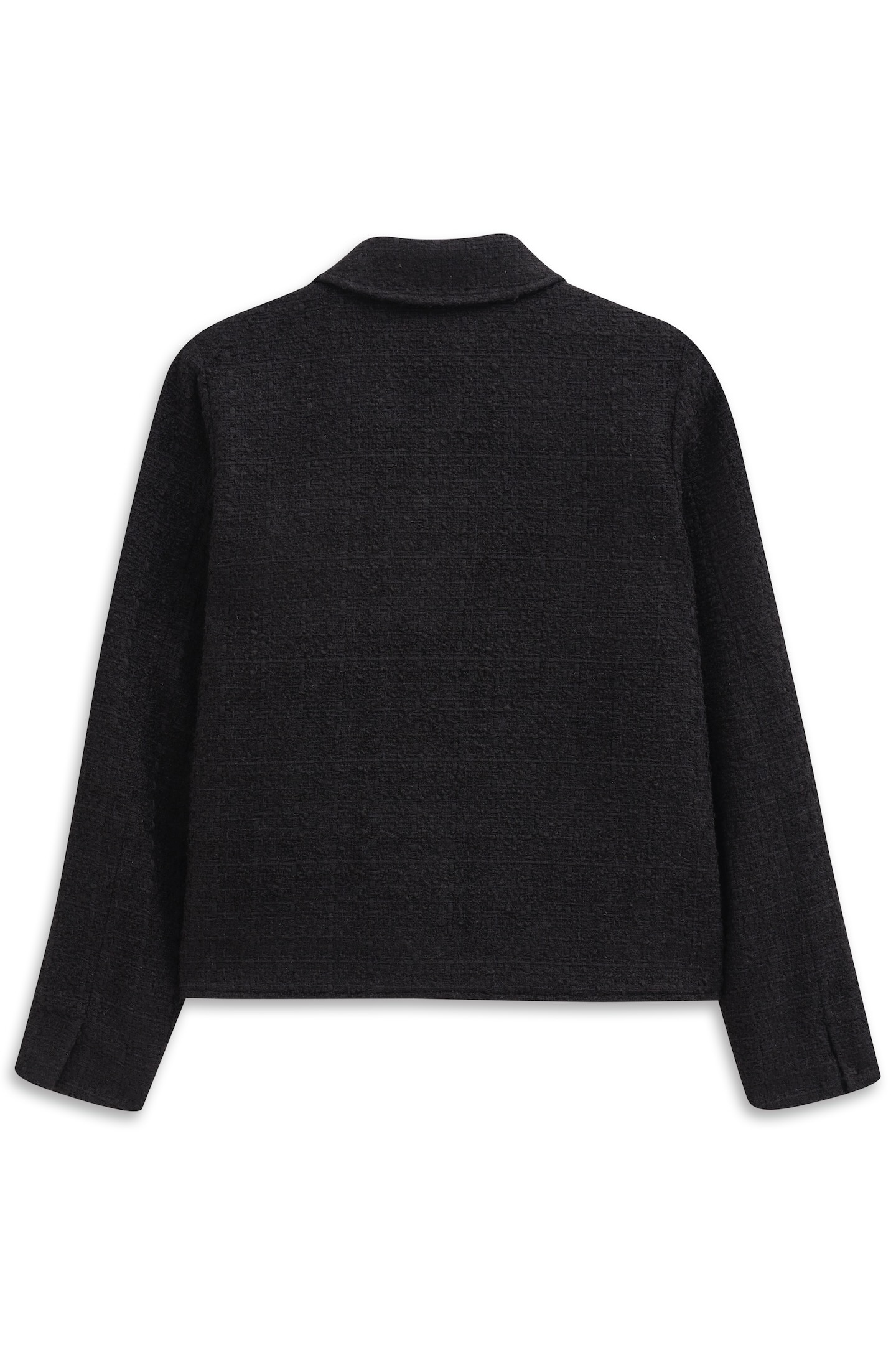 bugatti Hemdjacke »Bouclé« mit Knopfleiste und aufgesetzten Taschen