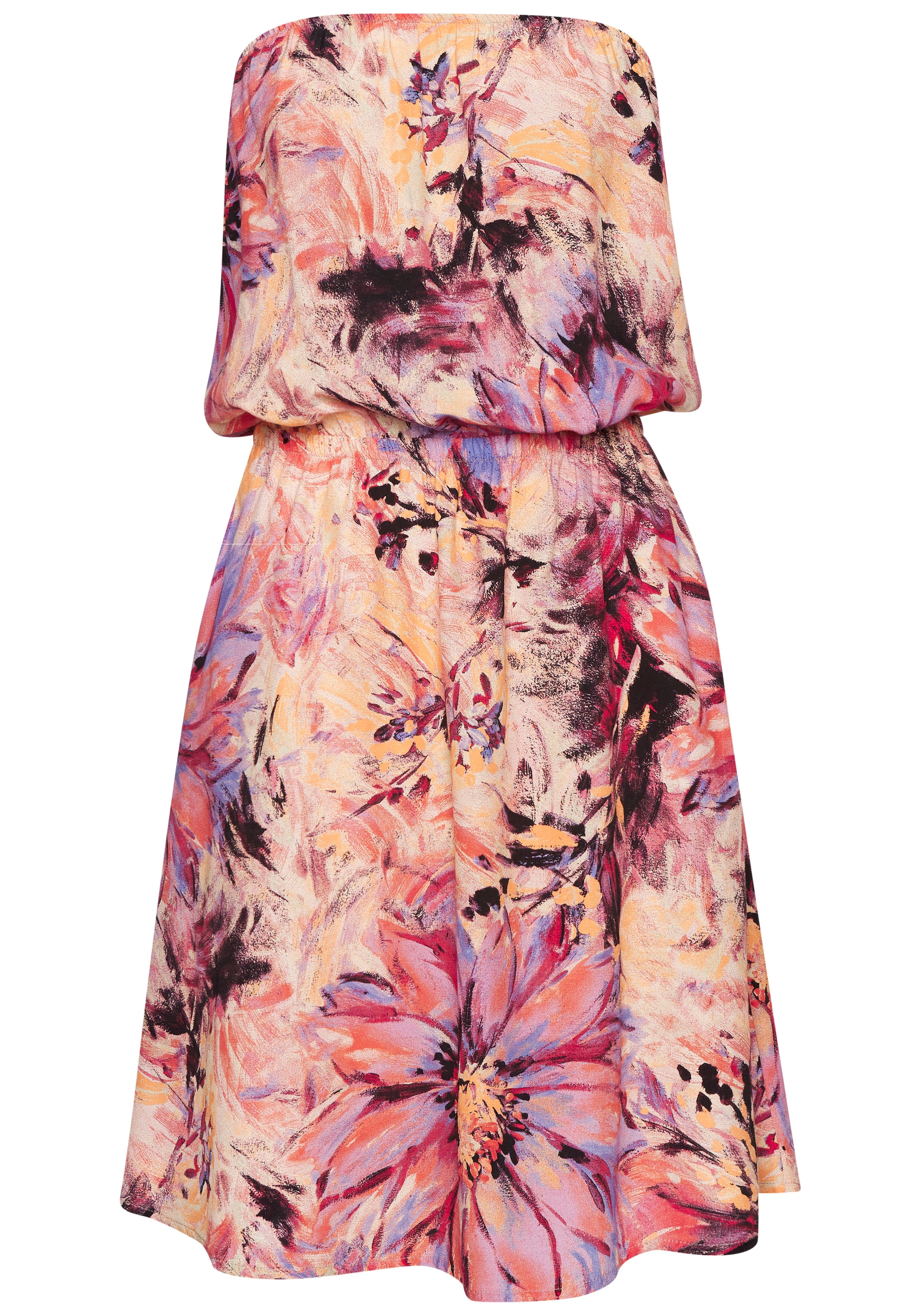 LASCANA Bandeaukleid mit Alloverprint