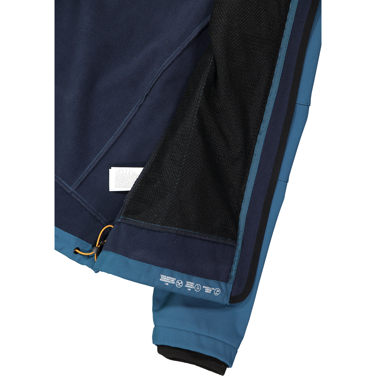 CMP Veste softshell avec capuche avec col montant, triple couche, déperlant, coupe-vent