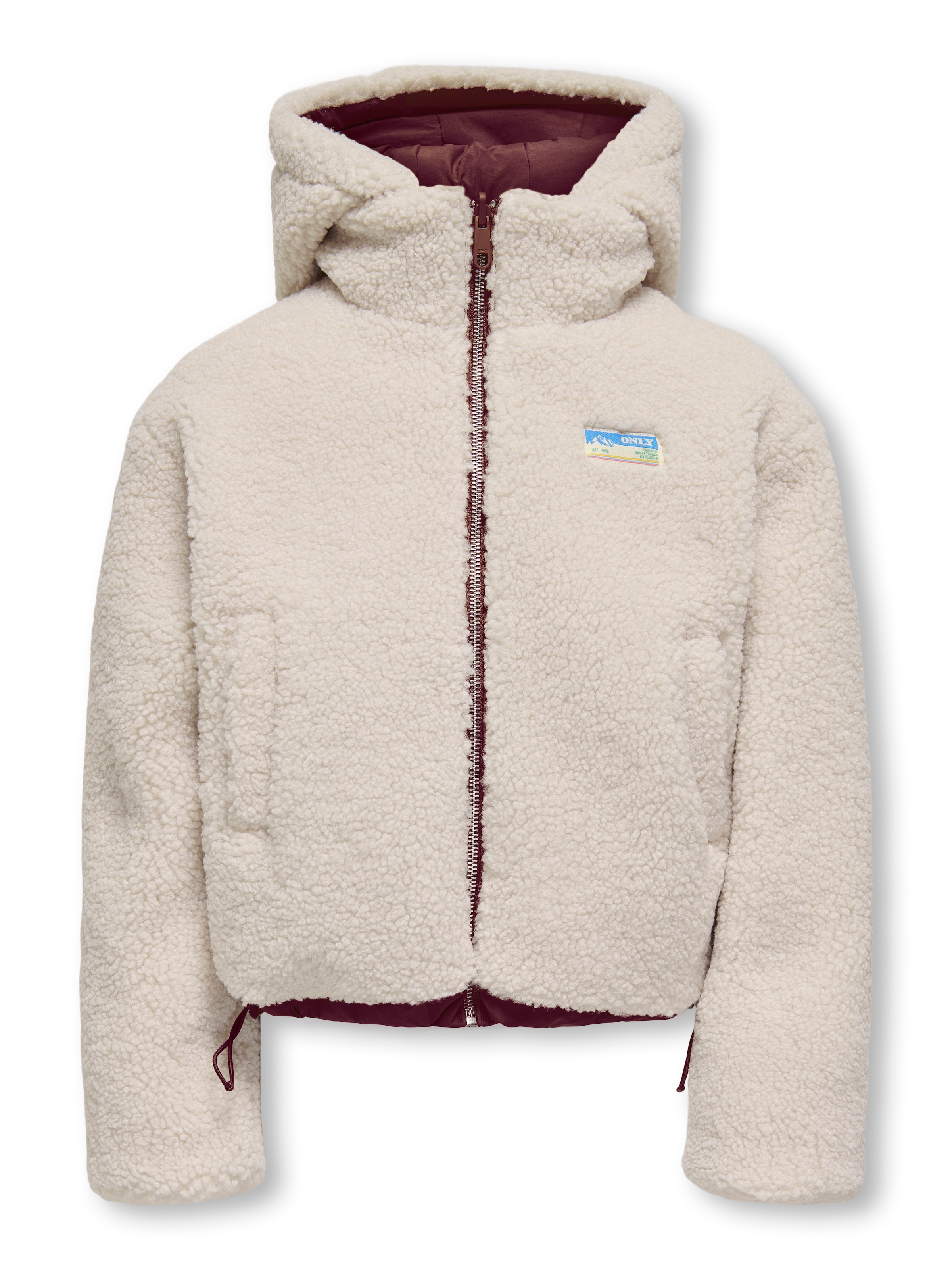 KIDS ONLY Veste réversible »KOGMARIA REVERSIBLE PUFFER JACKET OTW« mit Kapuze als Plüschjacke oder Steppjacke tragbar