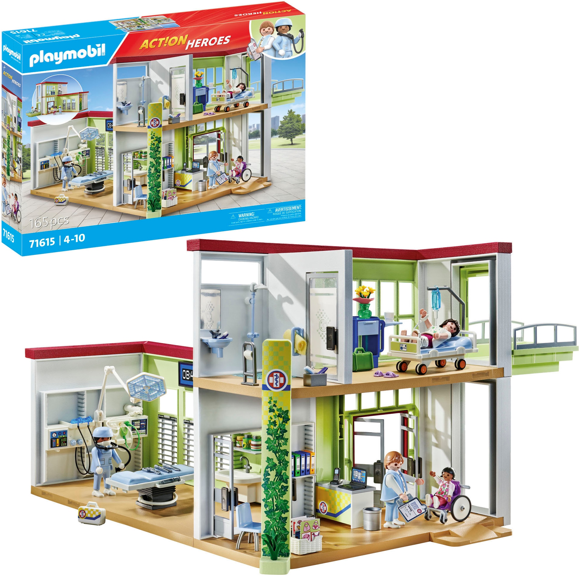 Playmobil® Jeu de construction »Modernes Krankenhaus (71615), Action Heroes« Made in Europe