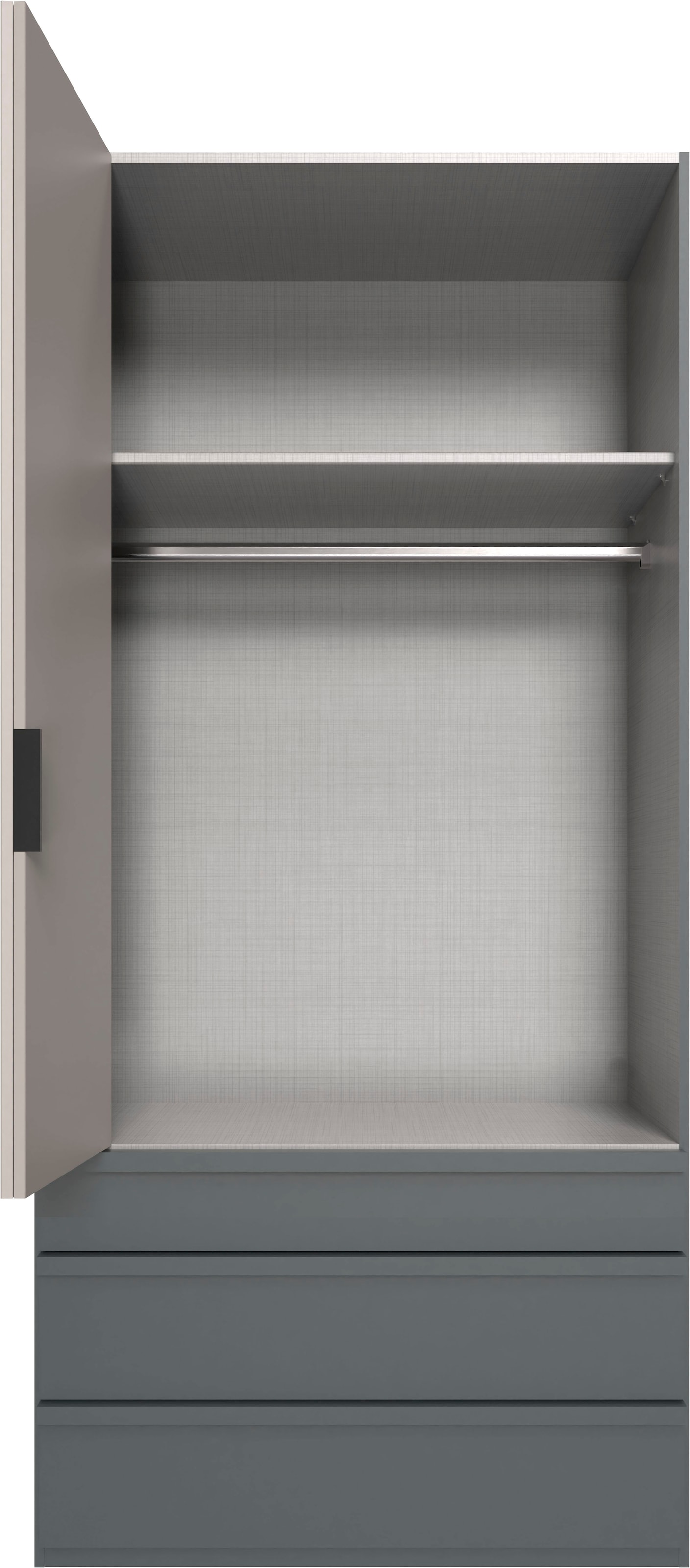 Wimex Falttürenschrank »Oxford by fresh to go, in 3 Breiten und 2 Höhen, Made in Germany« mit Schubladen, wahlweise mit oder ohne Spiegel,  mit hochwertigen Falttüren für den perfekten Überblick