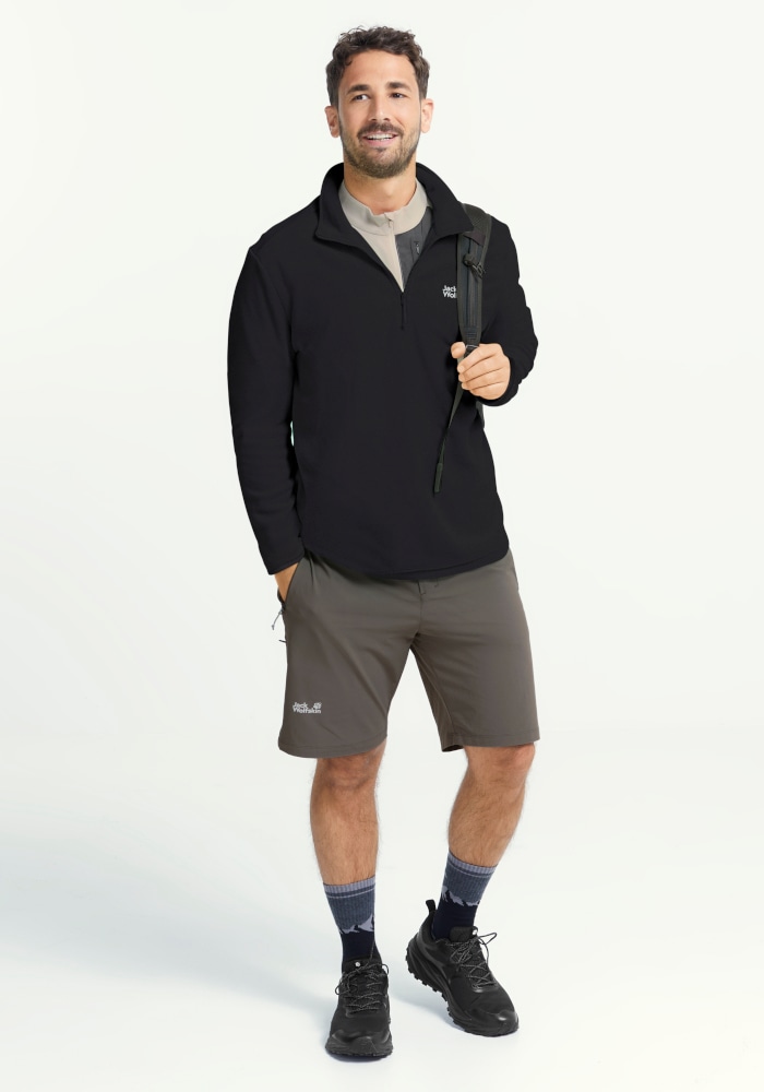Jack Wolfskin Fleecepullover »TAUNUS 100 HZ M«, mit Reissverschluss, wasserabweisend, windabweisend, atmungsaktiv
