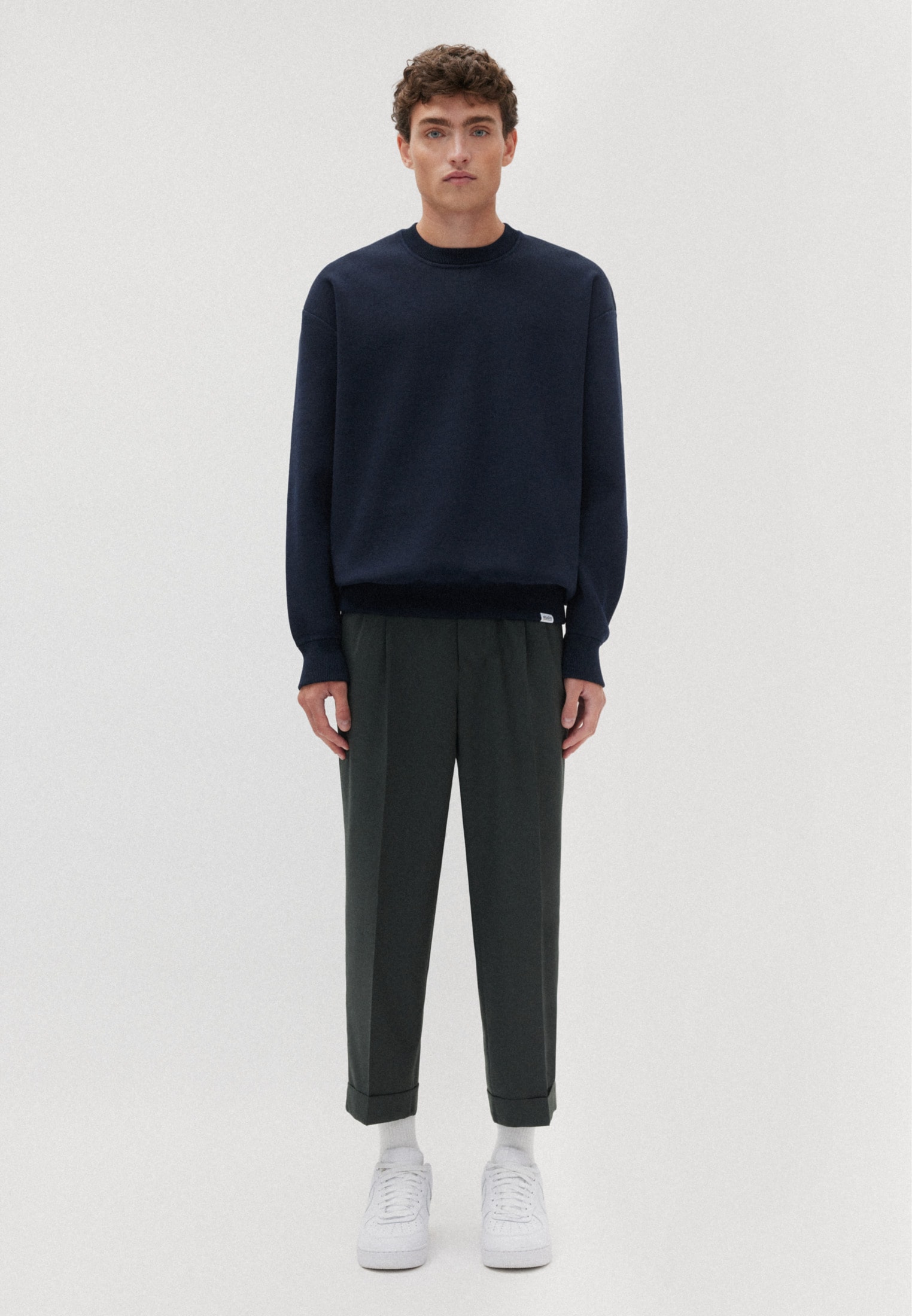 studio seidensticker Strickpullover »Studio« Langarm Rundhals Uni