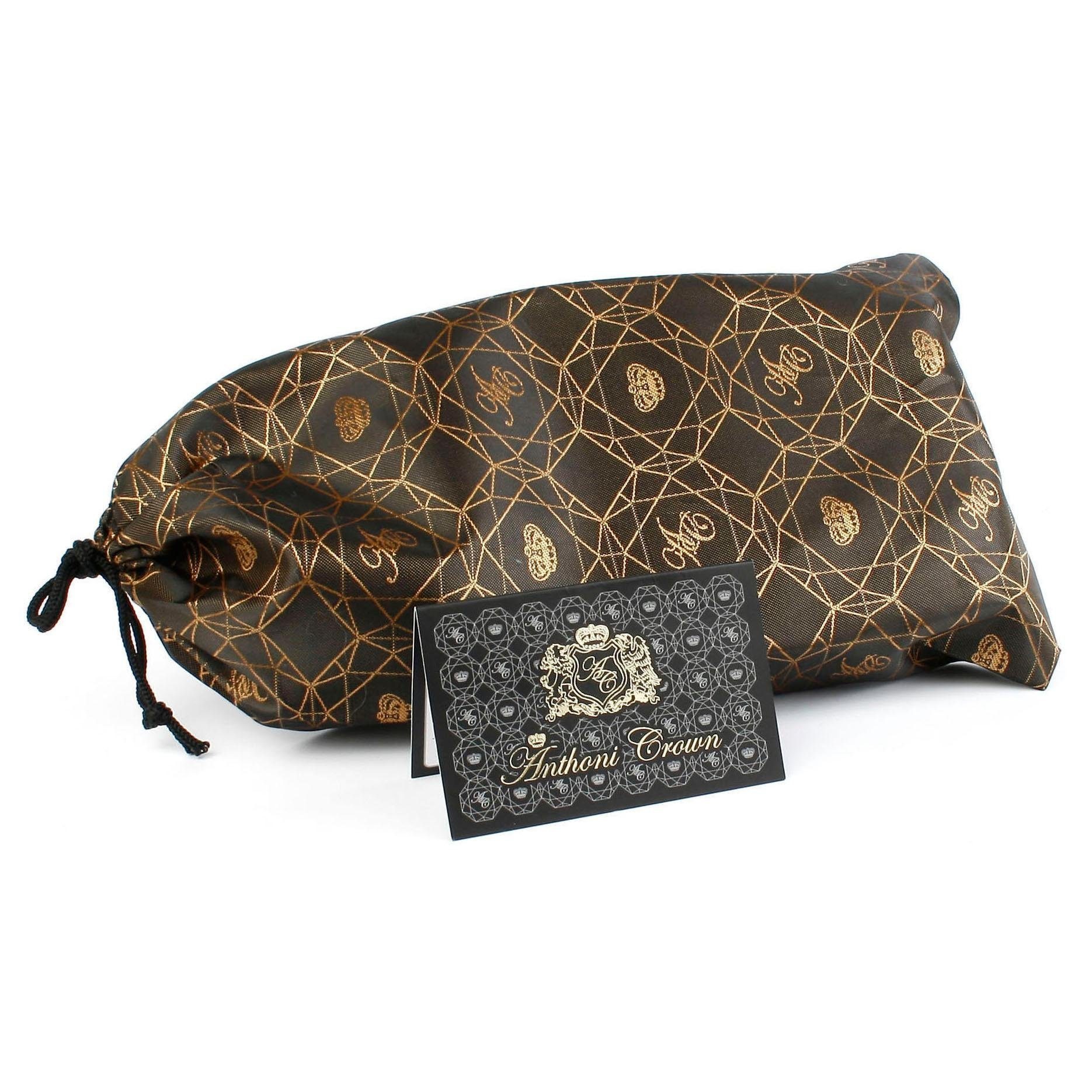 Anthoni Crown Ceinture en cuir in Hirschprägung mit silberfarbener Schliesse