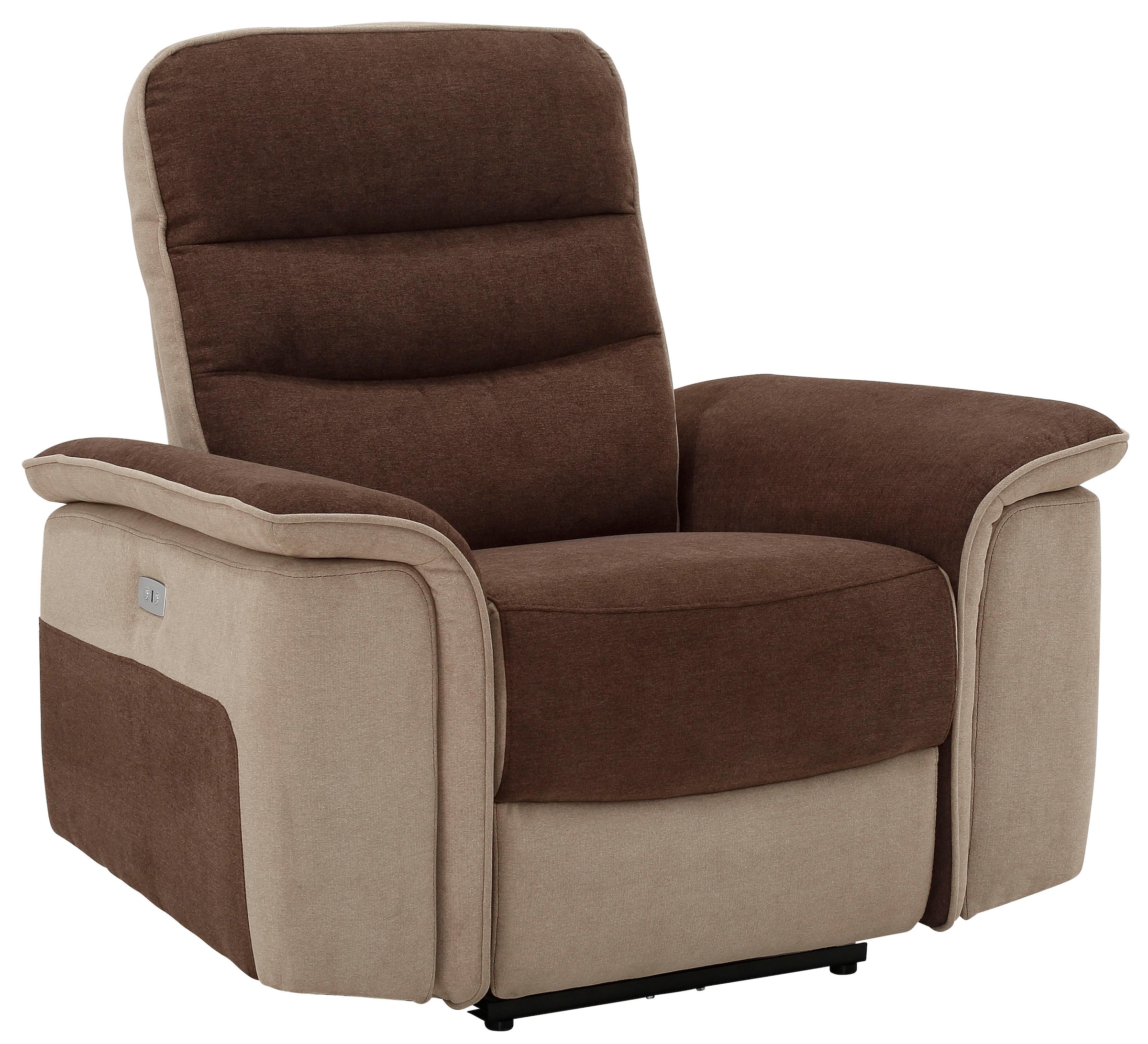 Home affaire Relaxsessel »Maldini, TV-Sessel« mit elektrischer Relaxfunktion und USB-Steckeranschluss, Breite 109 cm