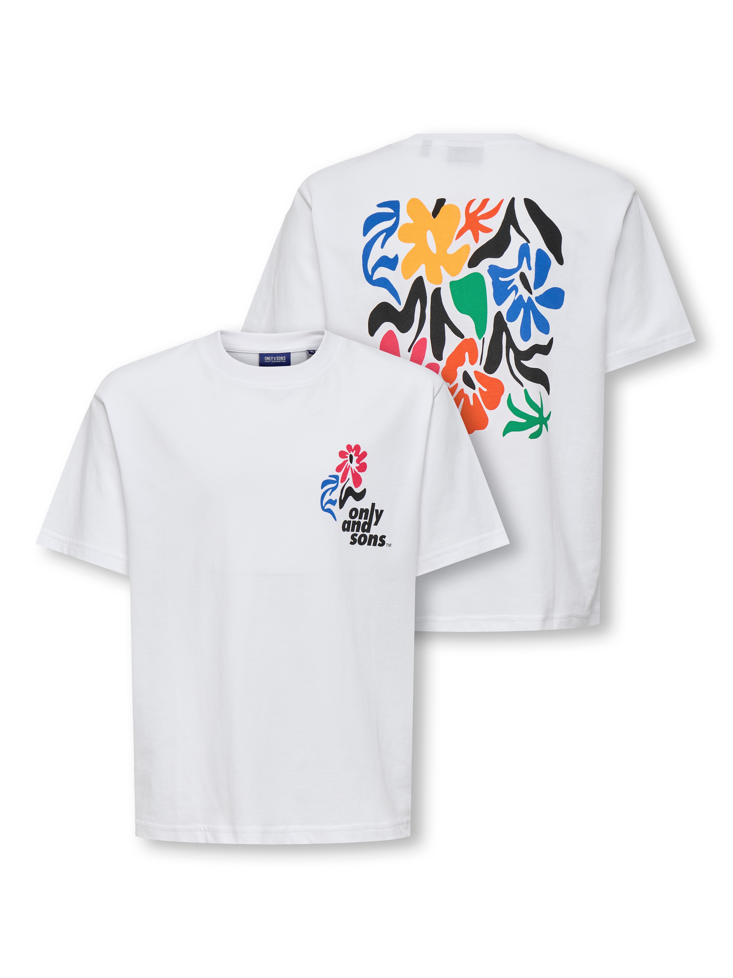 ONLY & SONS junior T-Shirt »OSJFRED LAURENT FLOW.  RLX SS JRS NOOS« Baumwolle, relaxed fit