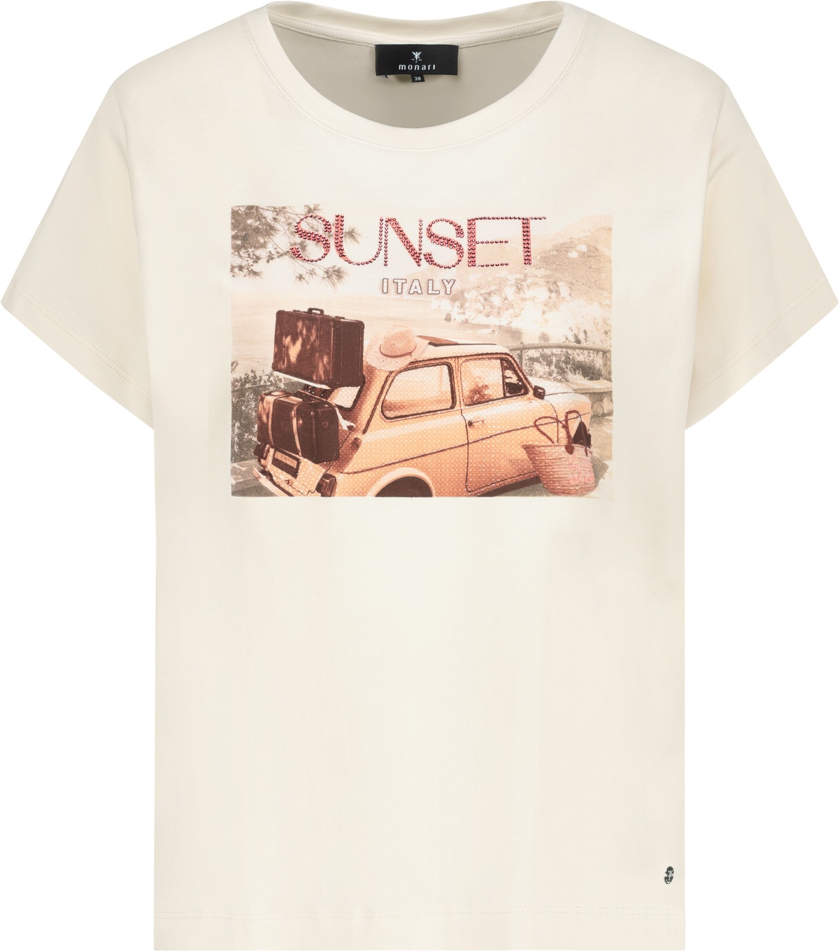 Monari T-Shirt »Shirt Auto« Regular fit mit Autoprint