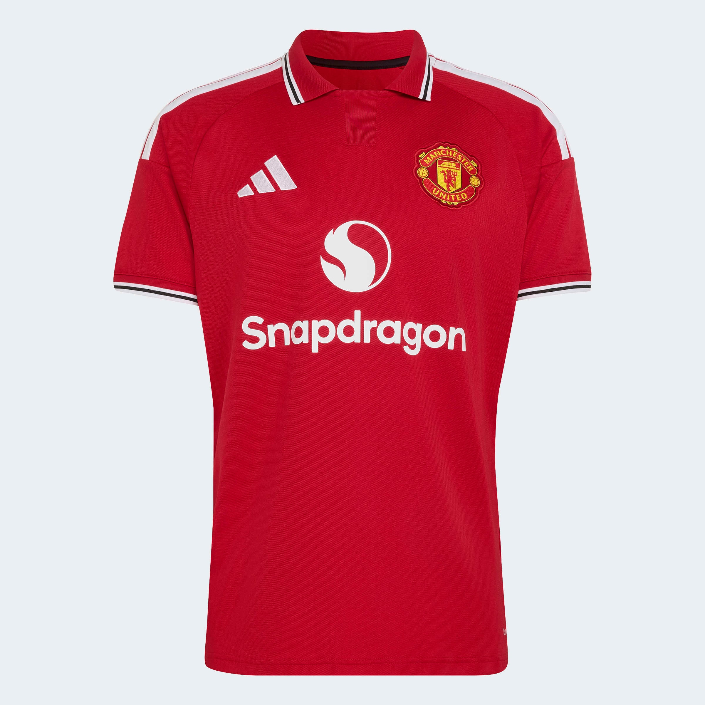 adidas Performance Maillot de foot »MUFC H JSY« mit schmaler Passform, mit gestreiftem Kragen und Bündchen