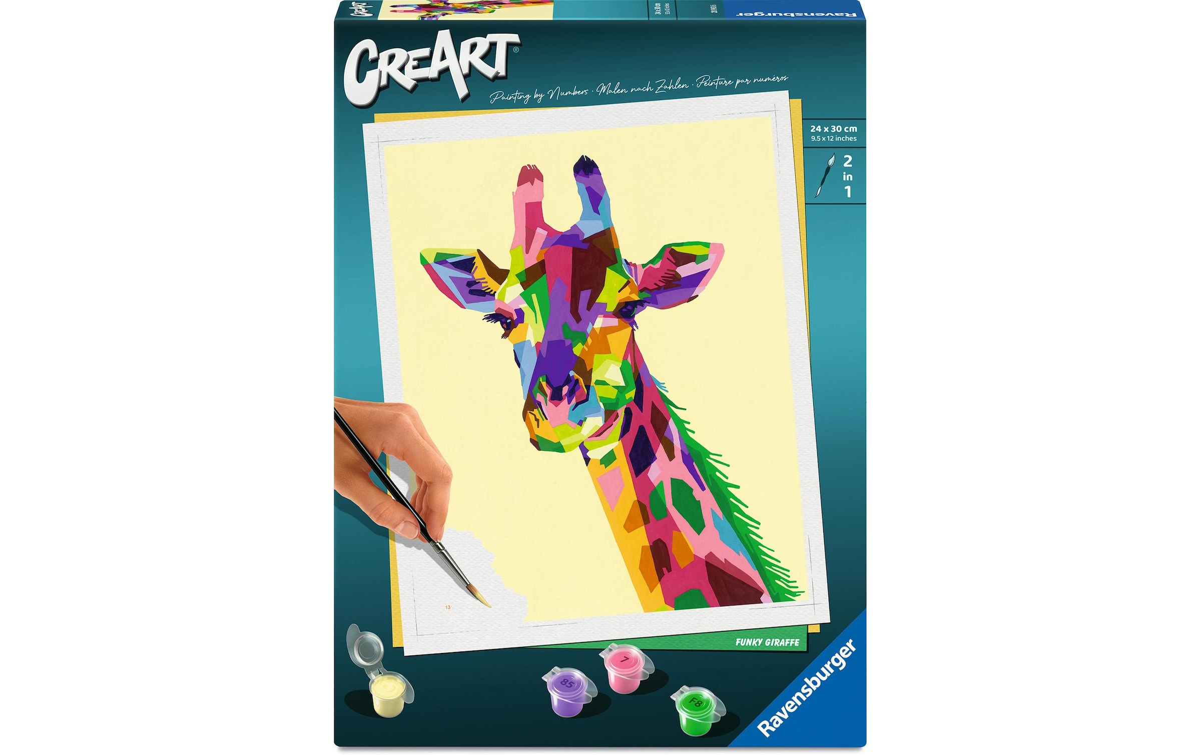 Ravensburger Peinture par numéros »CreArt, Funky Giraffe« fabriqué en Europe