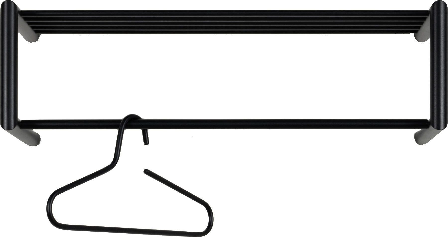 Spinder Design Barre de penderie »SMOOTH« porte-manteau mural simple en acier