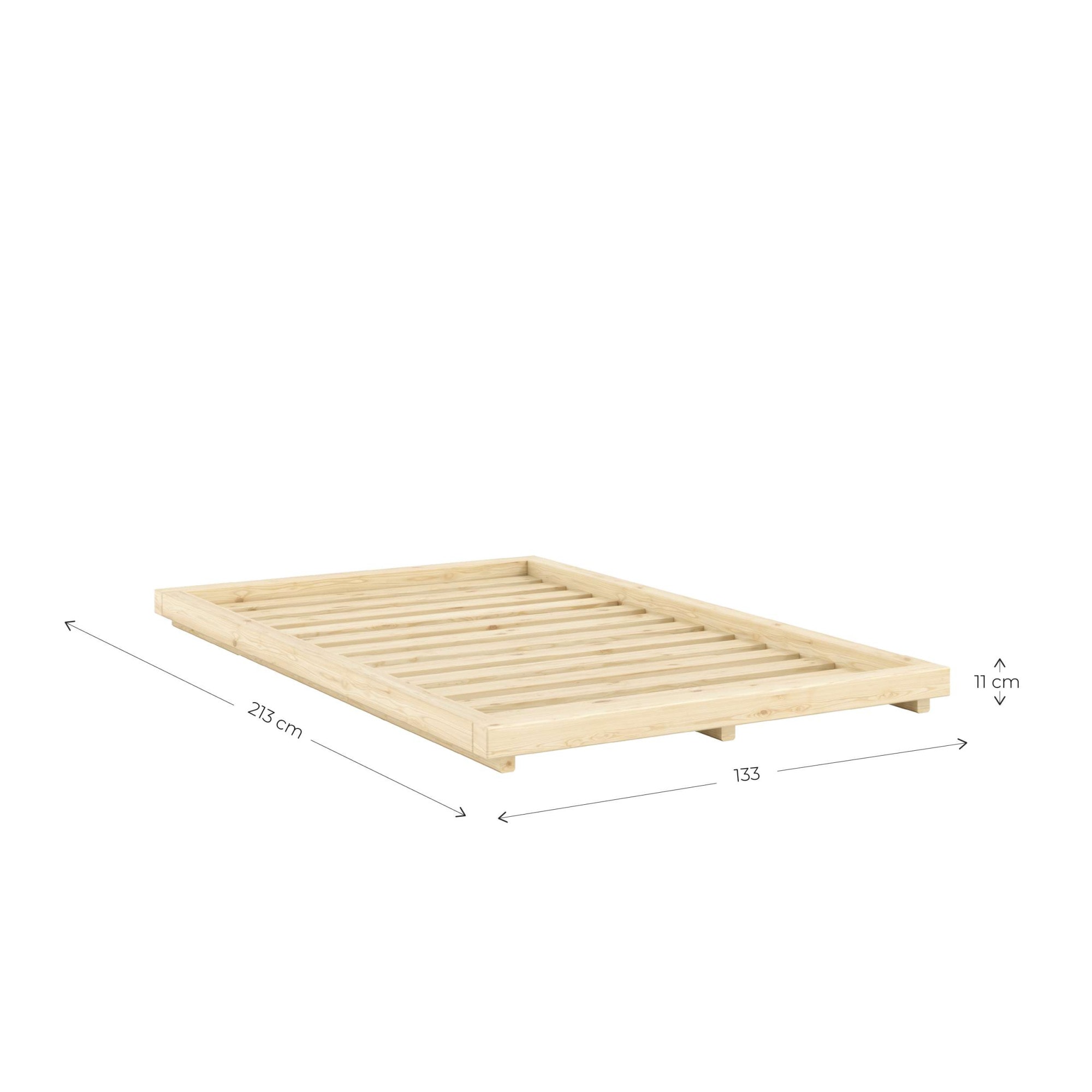 Karup Design Lit futon »FSC® Massivholz Futonbett, excl. Matratze, mit Lattenrost« Minimalistisches Design, ein zeitloser Klassiker für moderne Räume
