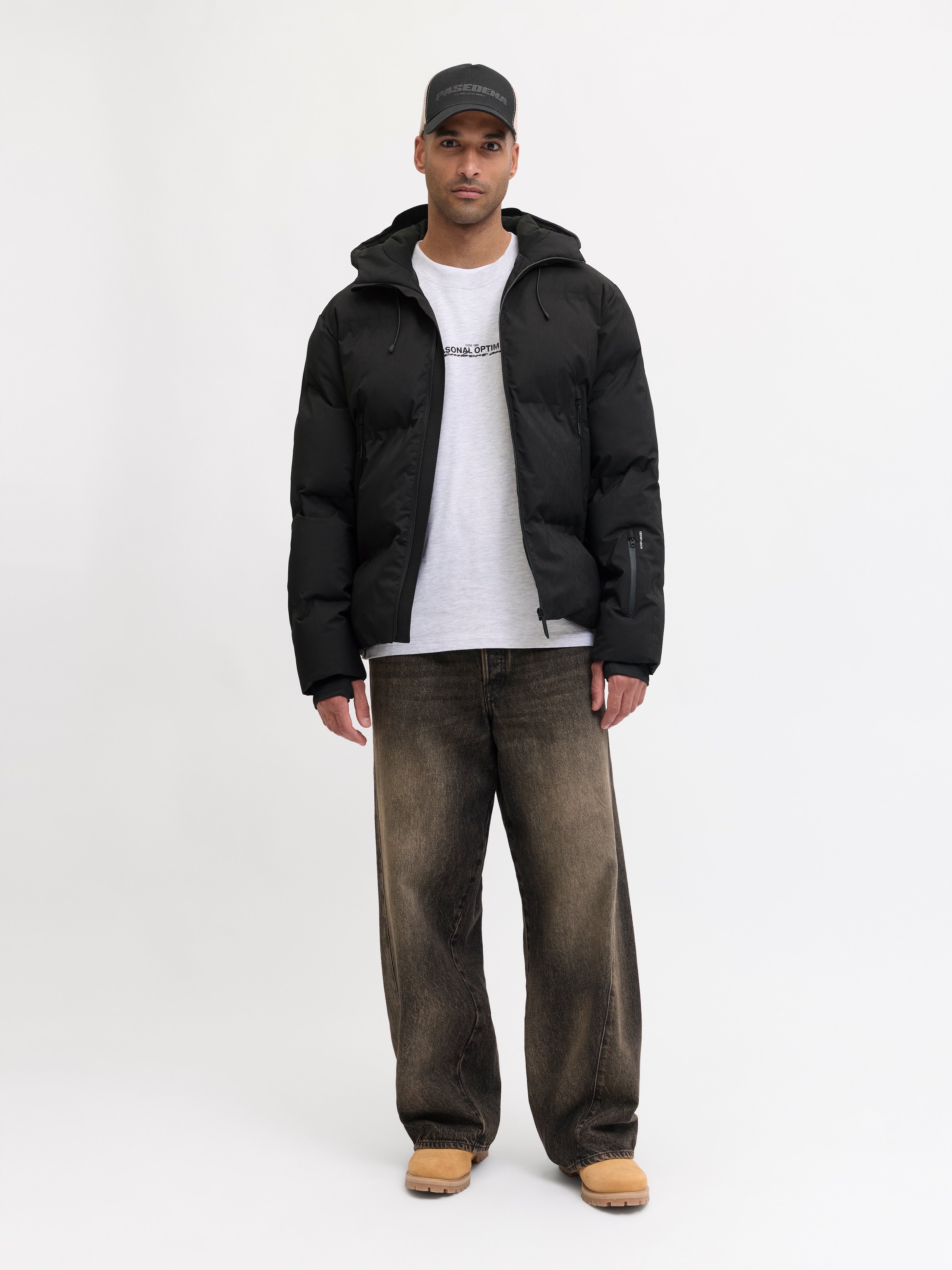 Jack & Jones Veste matelassée »JCOFUSION TECHNICAL PUFFER JACKET SN« avec capuche