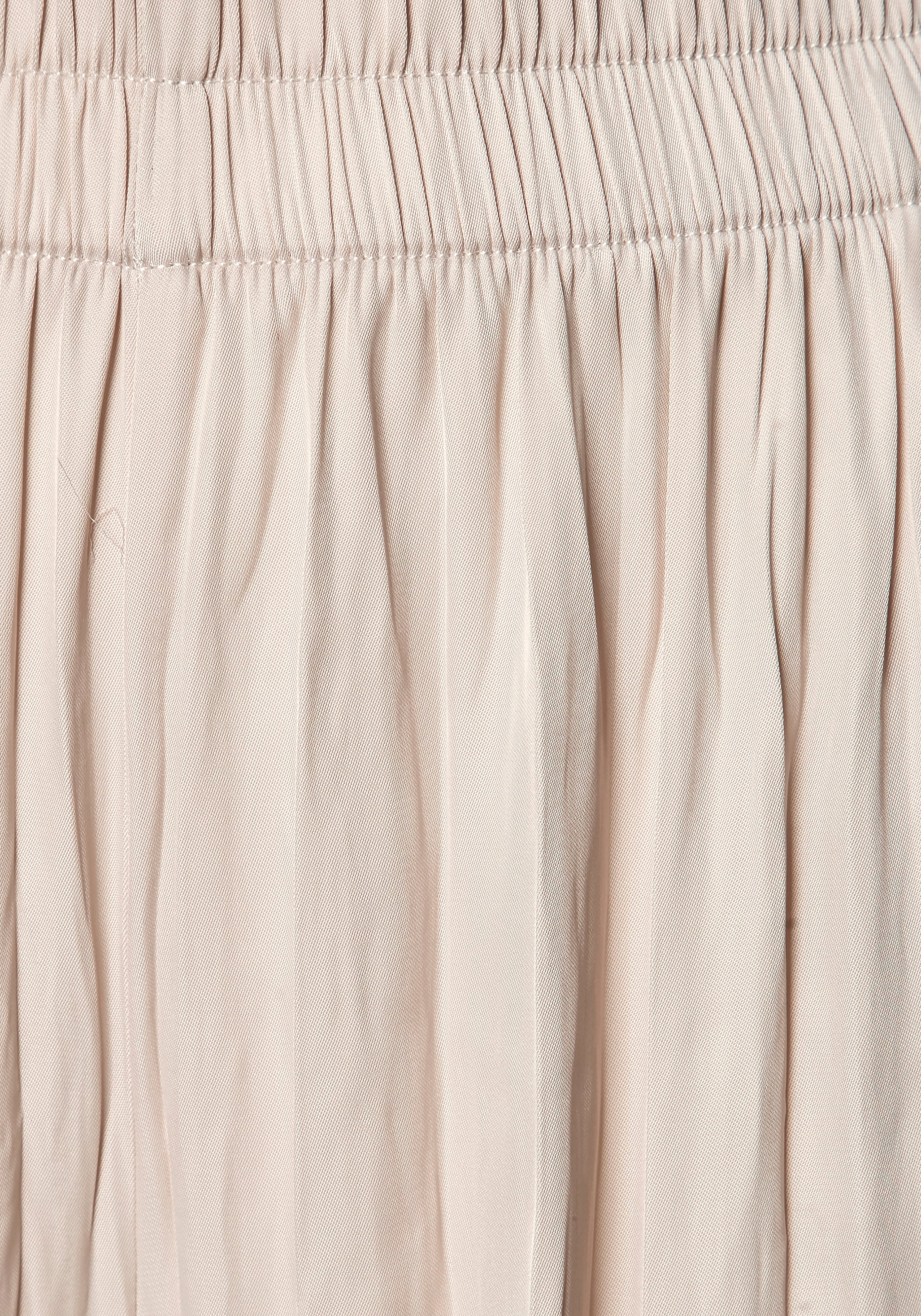 LASCANA Pantalon palazzo  mit Plisseefalten, leichte Satinqualität. luftige Sommerhose, elegant