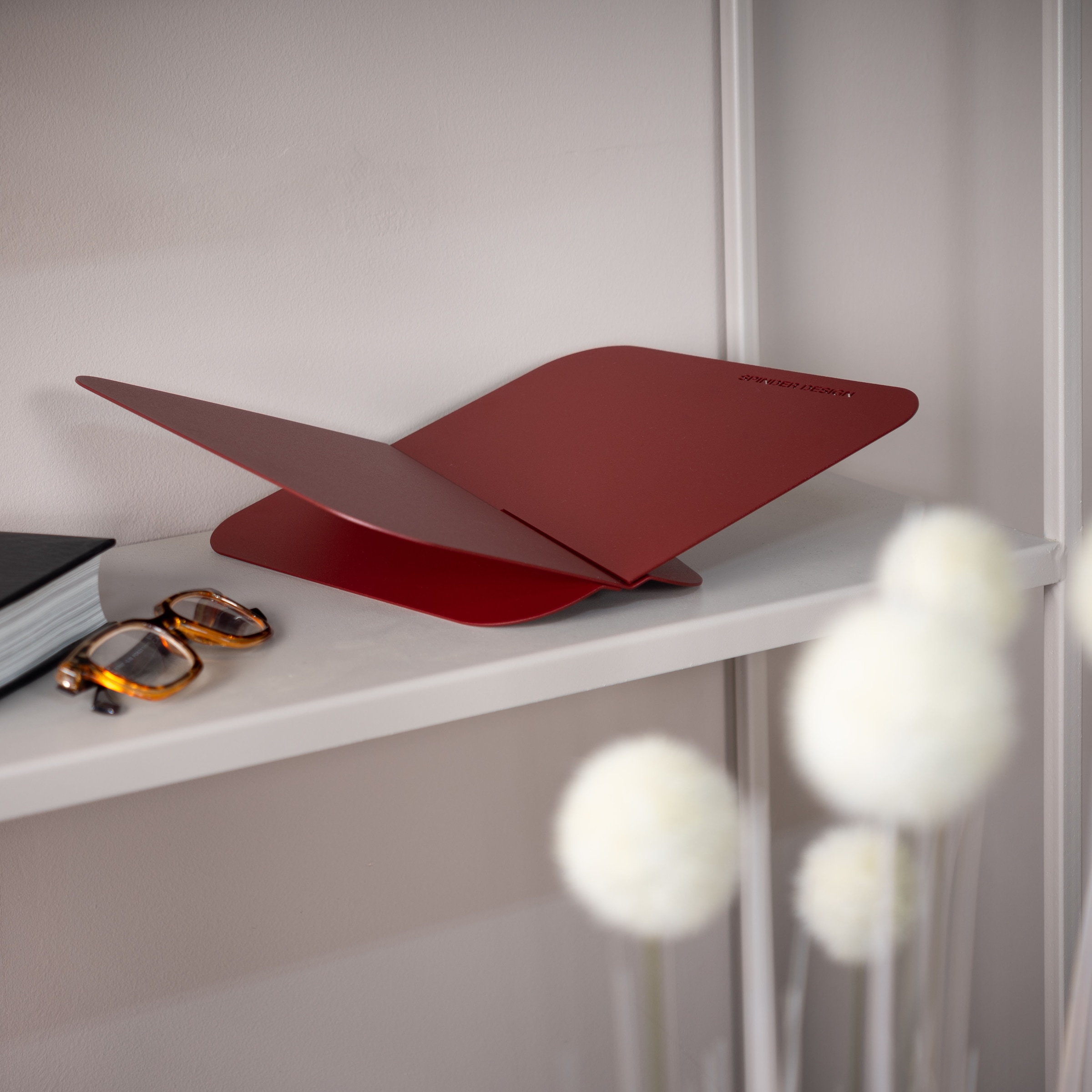 Spinder Design Buchstütze »ATALANTA« Moderner Buchständer aus pulverbeschichtetem Stahl