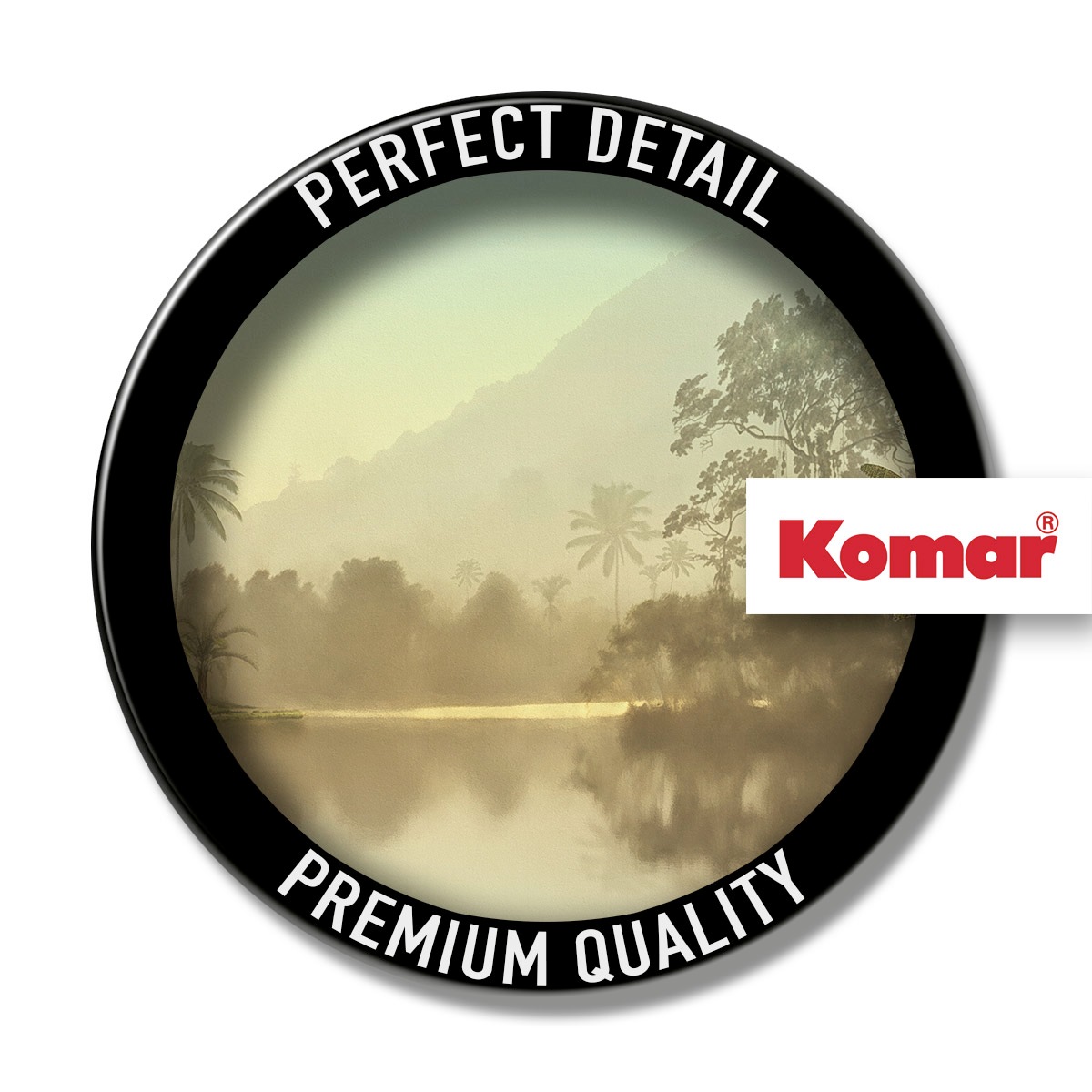 Komar Papier peint photo »Lac Tropical« imprimé 350 x 250 cm (Breite x Höhe) - Tapete, Vlies, Wohnzimmer, Schlafzimmer