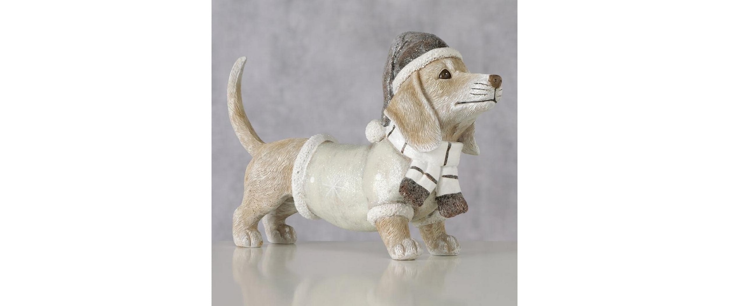 BOLTZE Figurine de Noël »Dekofigur Hund Chesty«