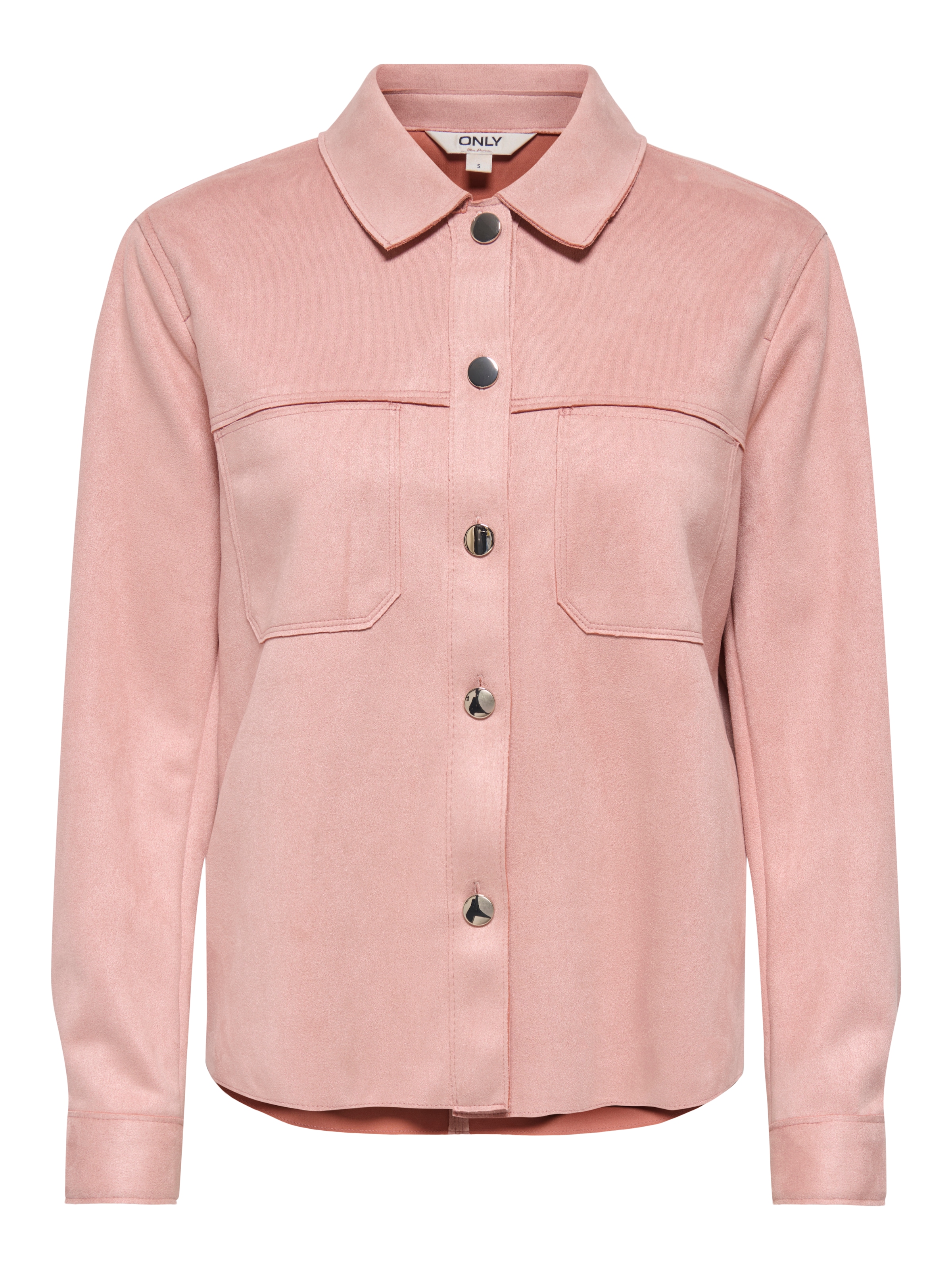 ONLY Blouse chemise »ONLMIRA L/S FAUX SUEDE SHIRT PNT« Materialmix, regular fit