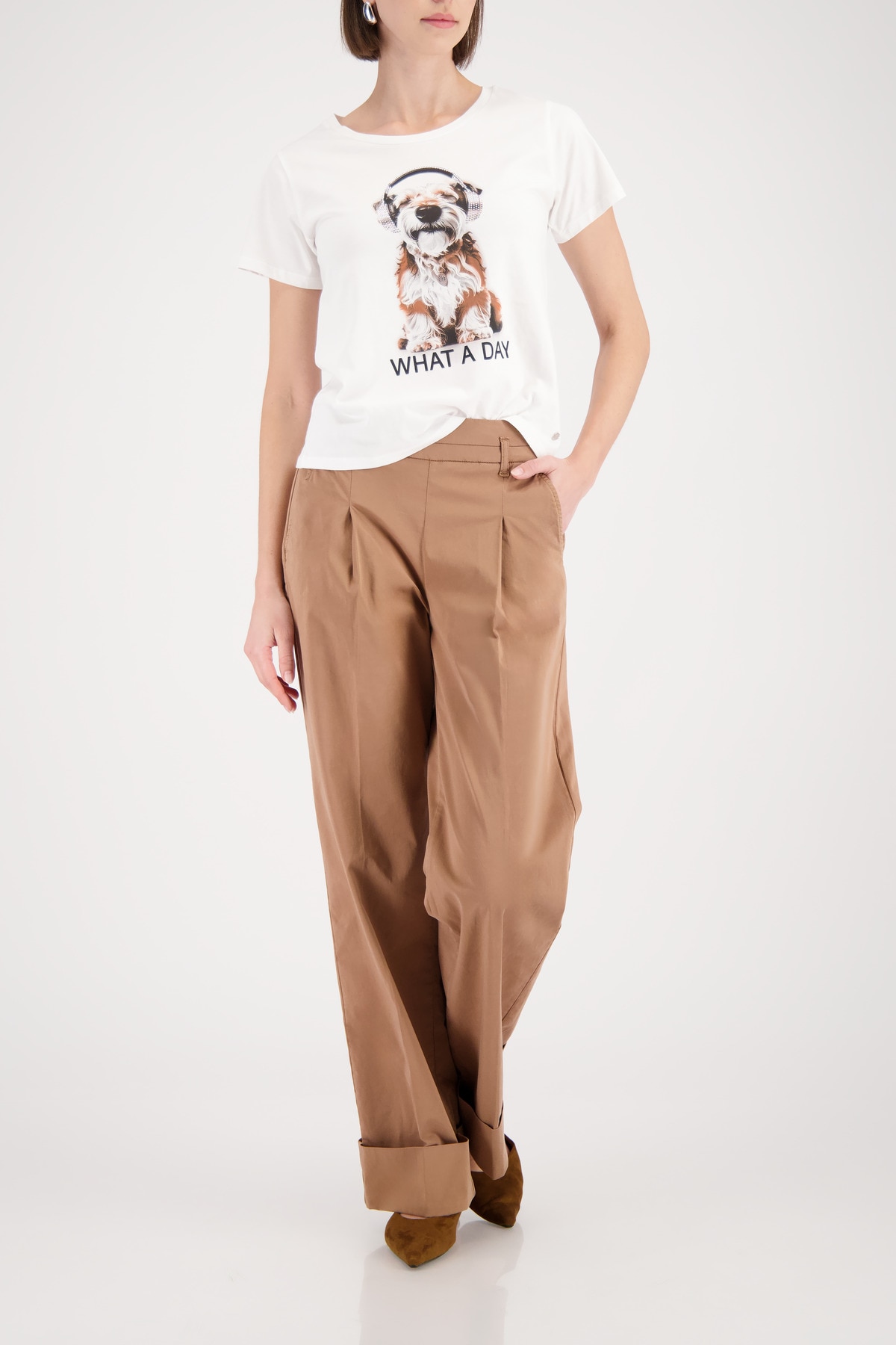 Monari T-Shirt »Shirt Hund« Regular fit mit Hundeprint