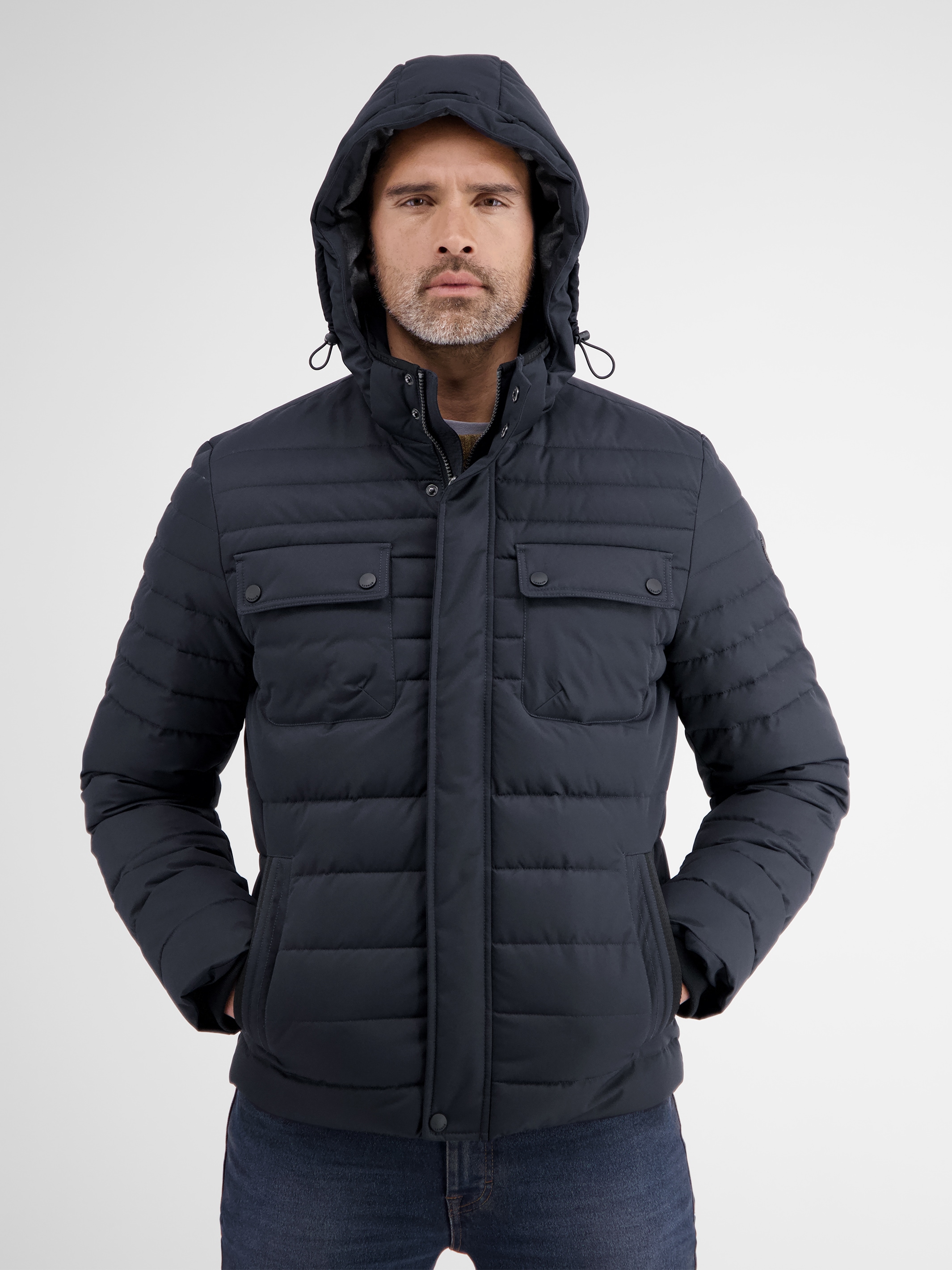 LERROS Veste d'hiver »Steppjacke mit abnehmbarer Kapuze« mit Kapuze