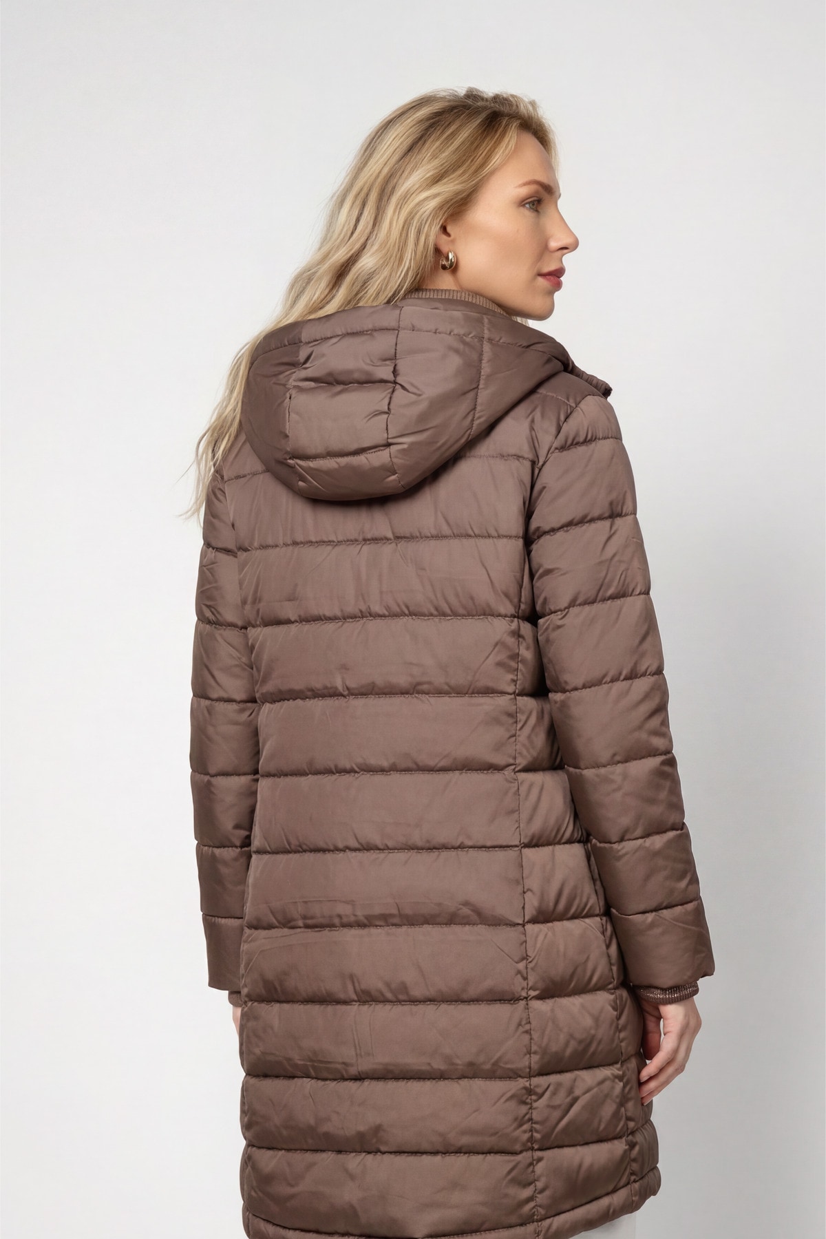 Monari Steppmantel »Mantel Stepp« Regular fit mit Stehkragen und Kapuze