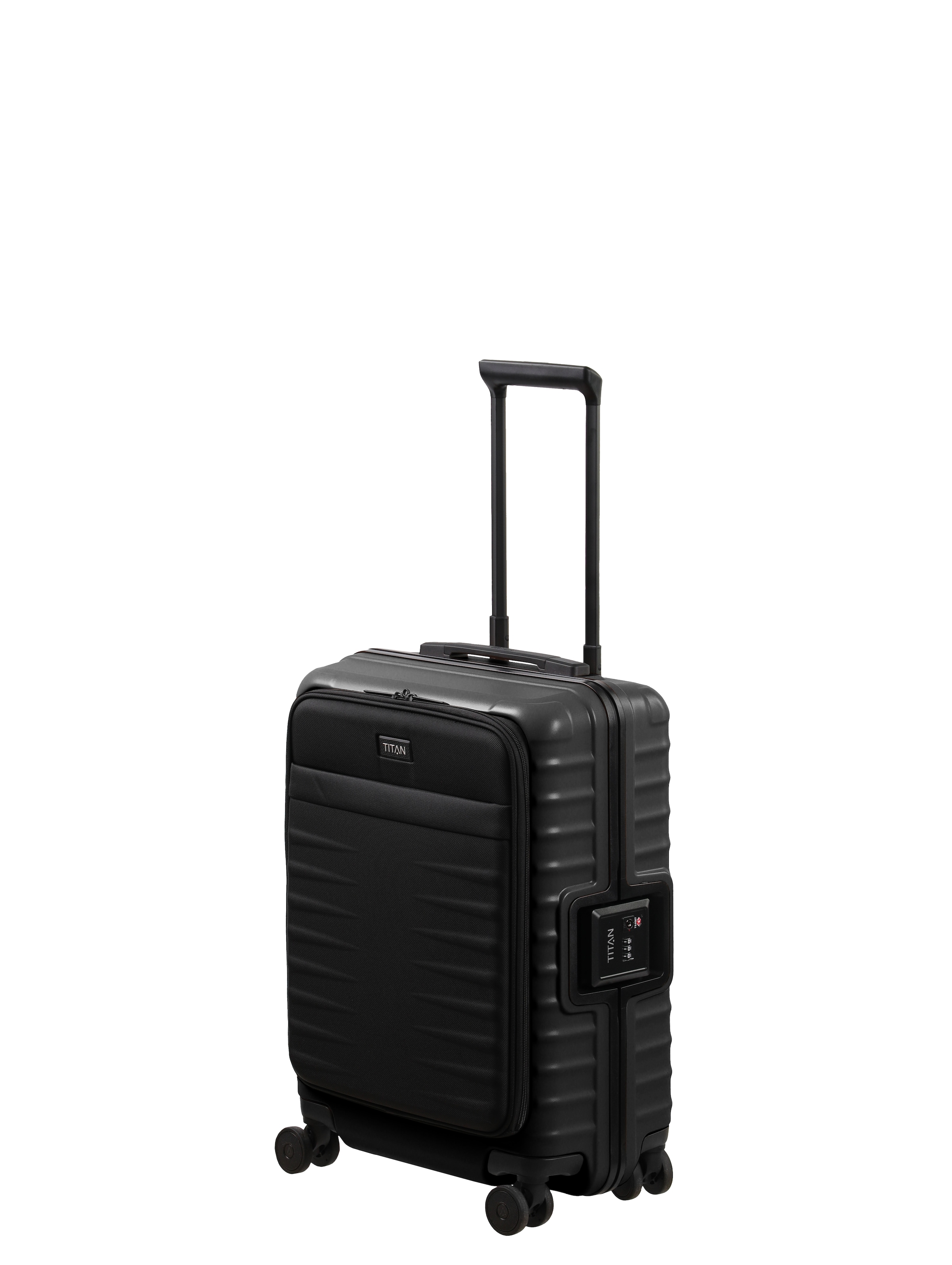TITAN - Made in Germany Trolley »OVERSEAS Koffer Hartschale« 42 litre 4 Rollen avec serrure TSA, agencement intérieur intelligent