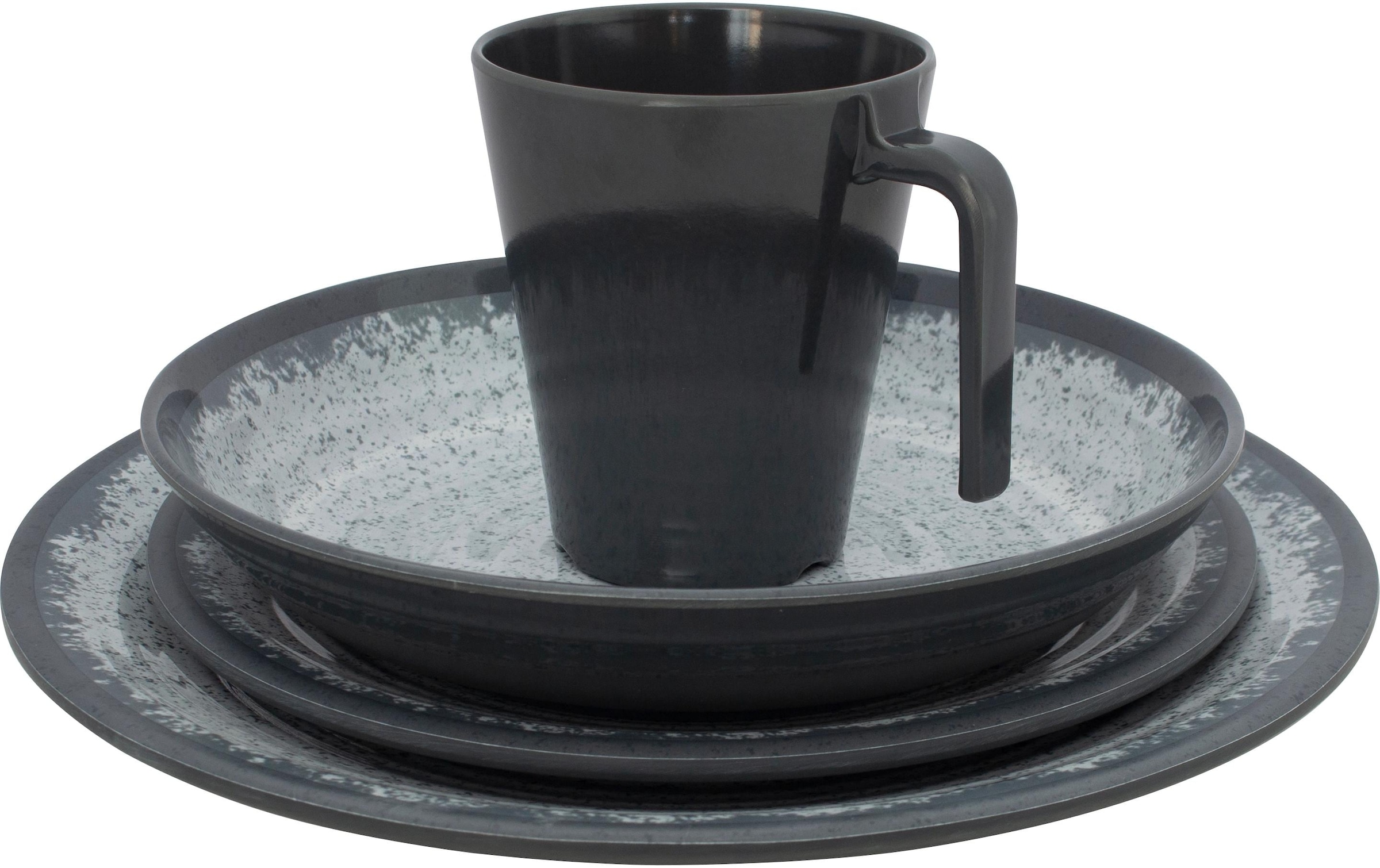 Eurotrail Set de vaisselle »Rock Melamine 16 Stück«