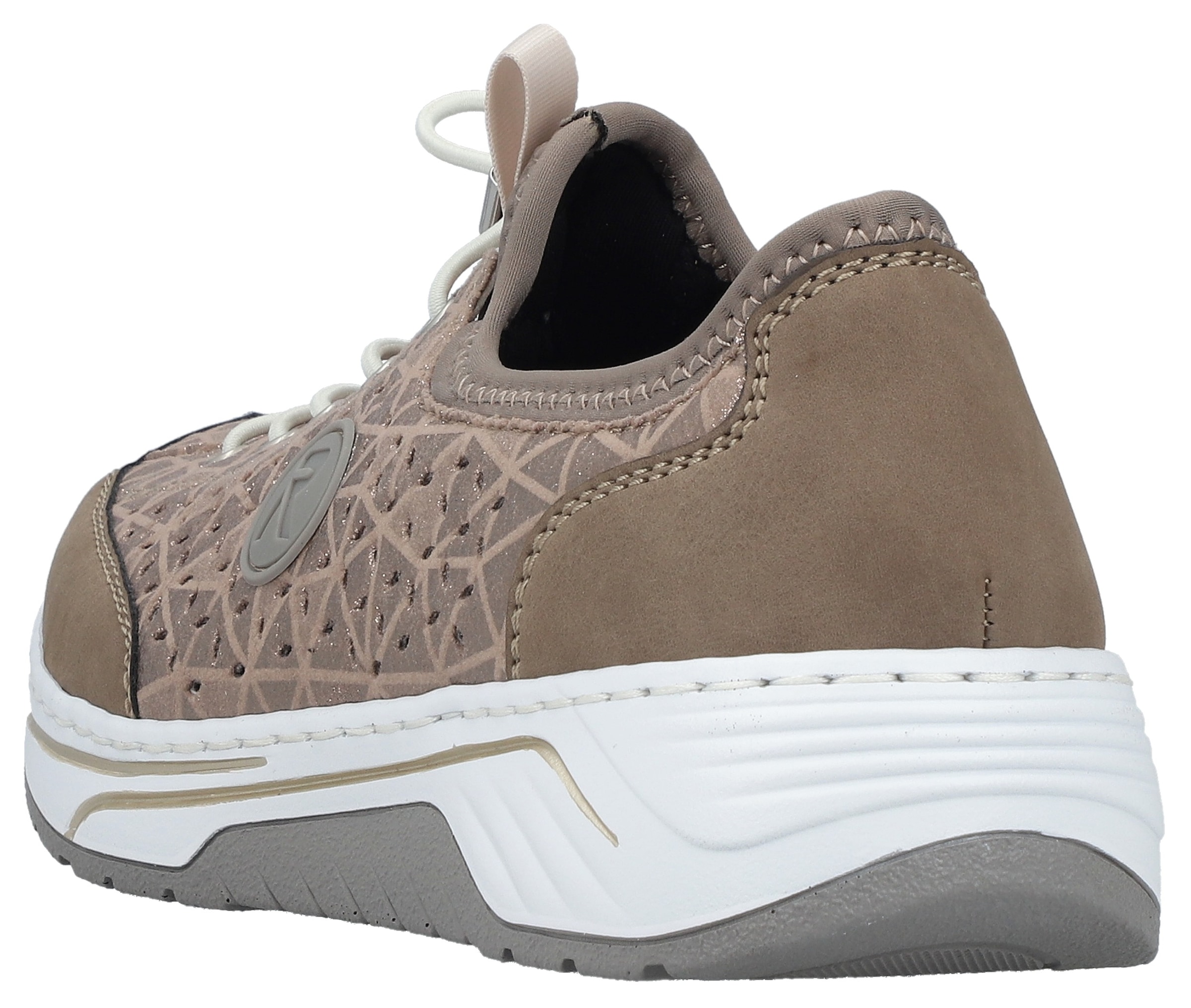 Rieker Baskets slip-on  mocassin, sneaker de loisirs, chaussure basse effet métallisé