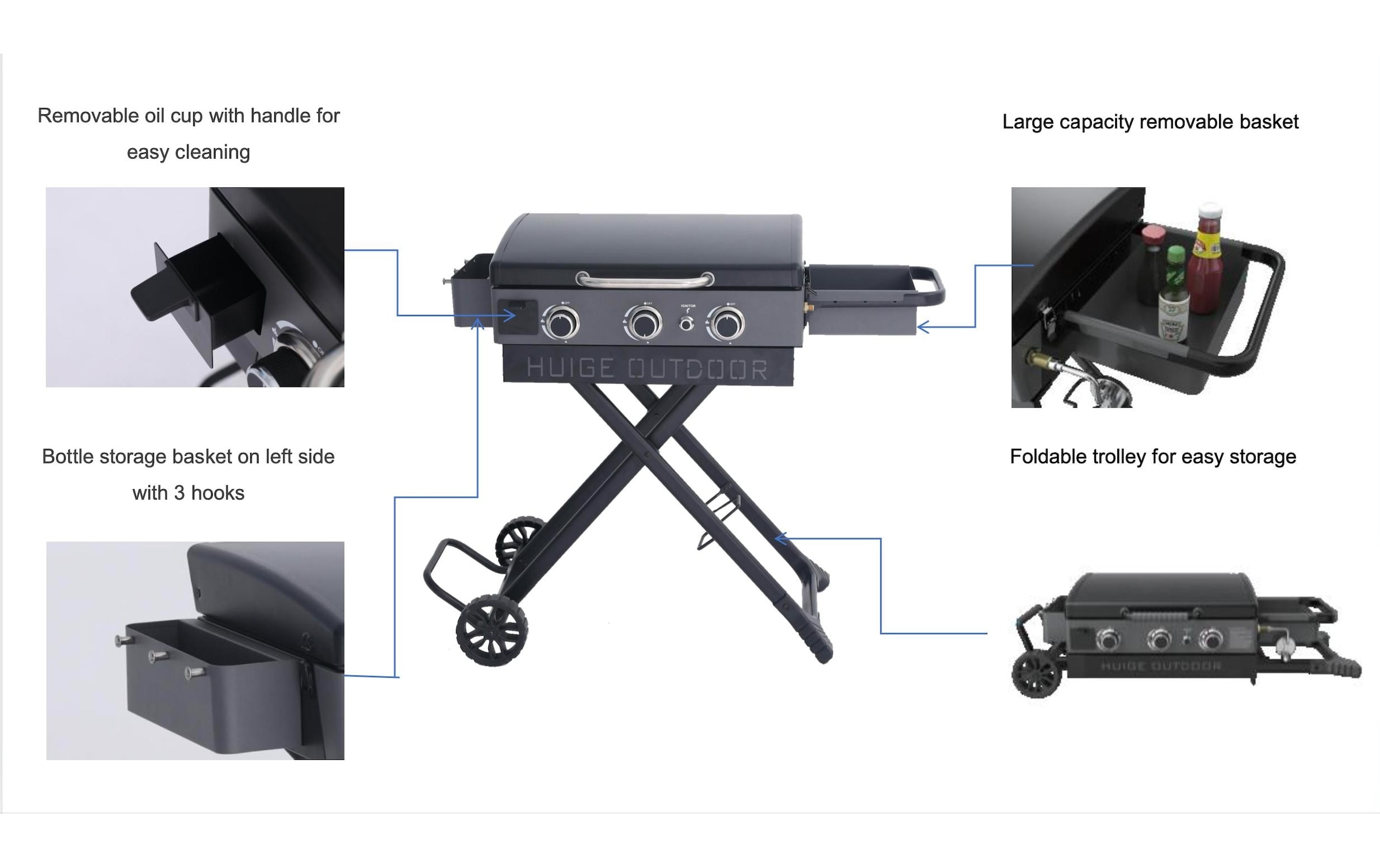 ohmex Gasgrill »OHM-PLA-3325FO«