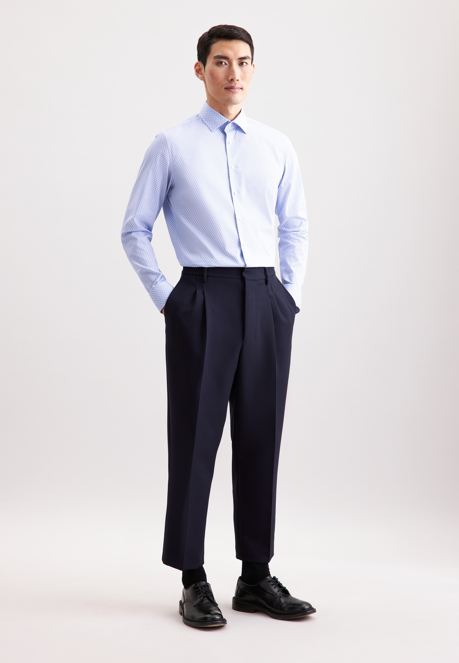 seidensticker Businesshemd »Schwarze Rose« X-Slim 1/1 Kentkragen