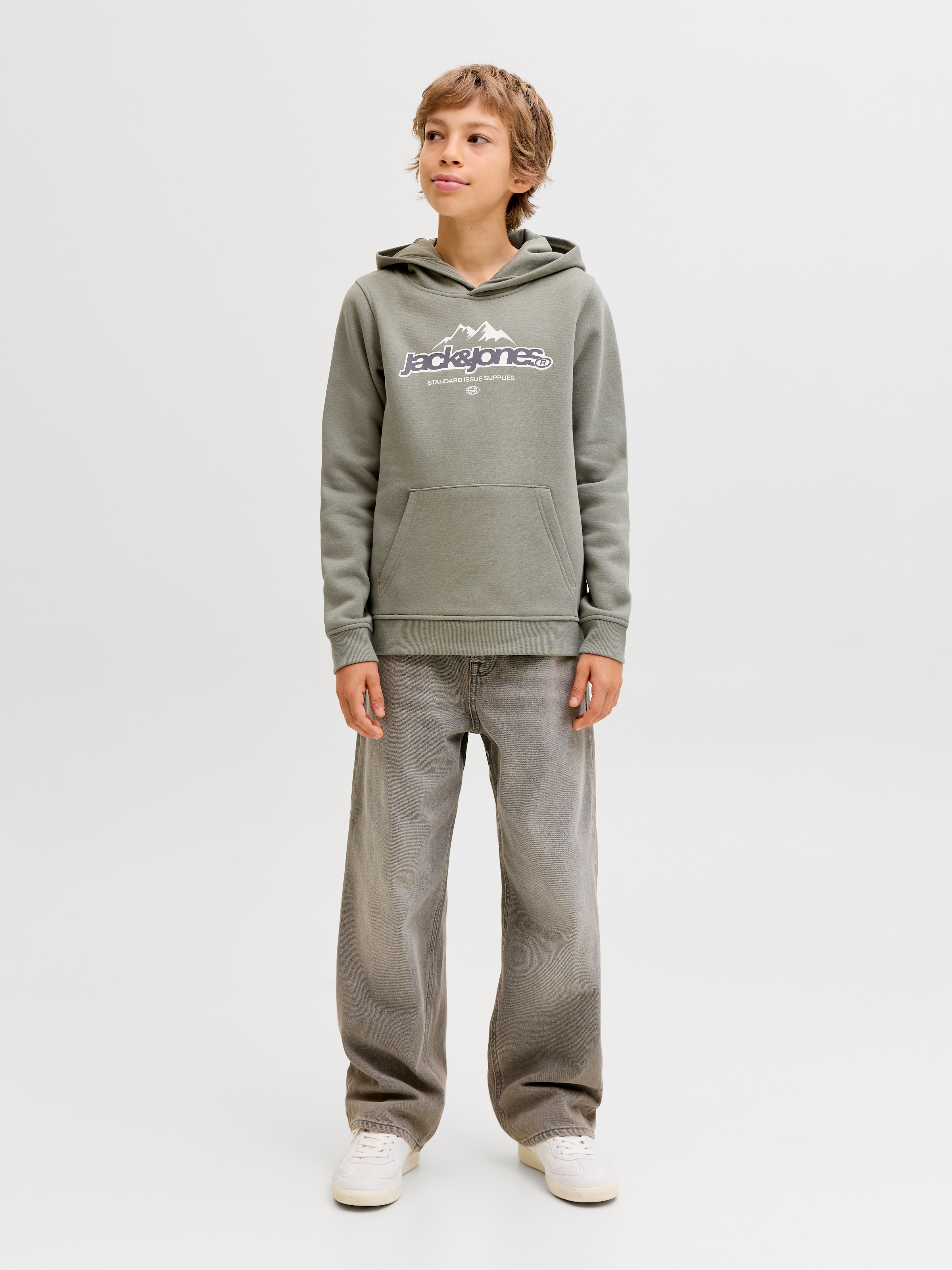 Jack & Jones Junior Kapuzensweatshirt »JCOFLARE FRONT SWEAT HOOD FST JNR«
