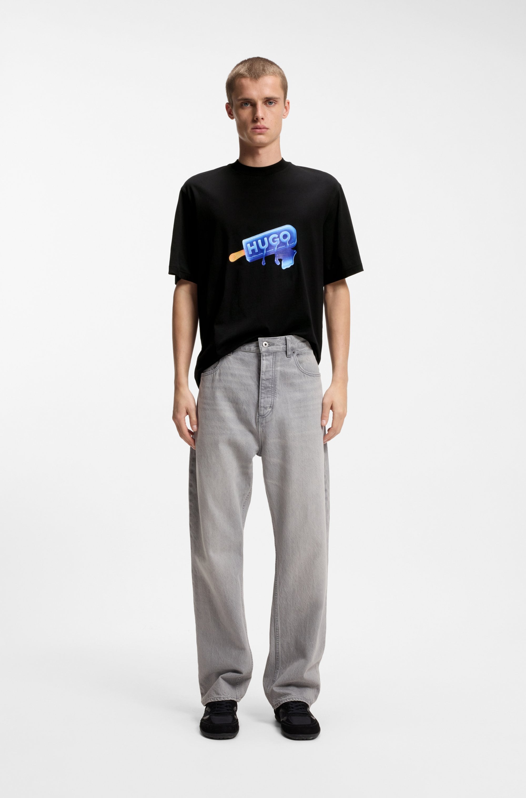 HUGO T-Shirt »Noglasy« mit Rundhals, regular fit