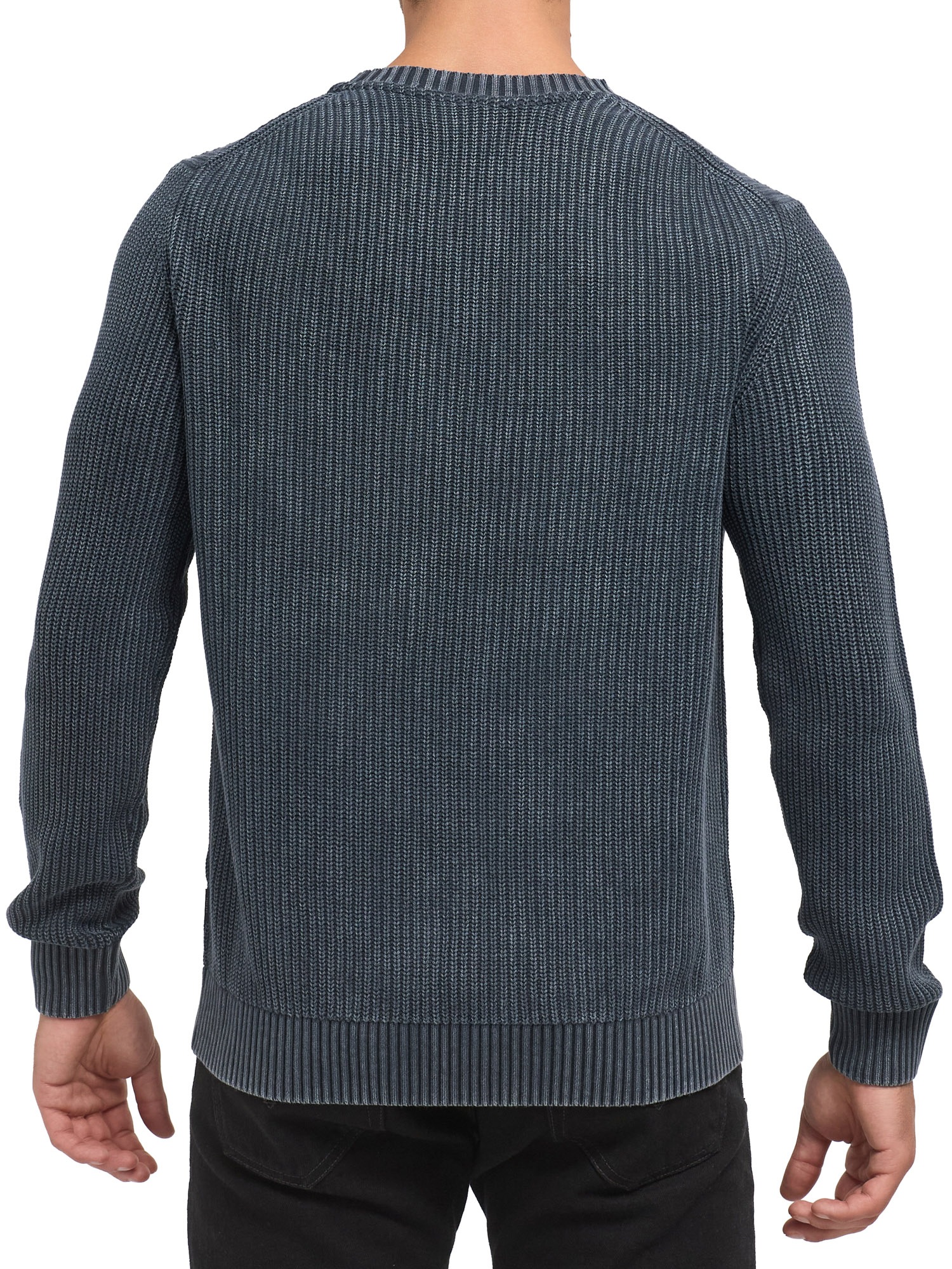 Indicode Rundhalspullover »INTorpedo« Baumwolle, regular fit