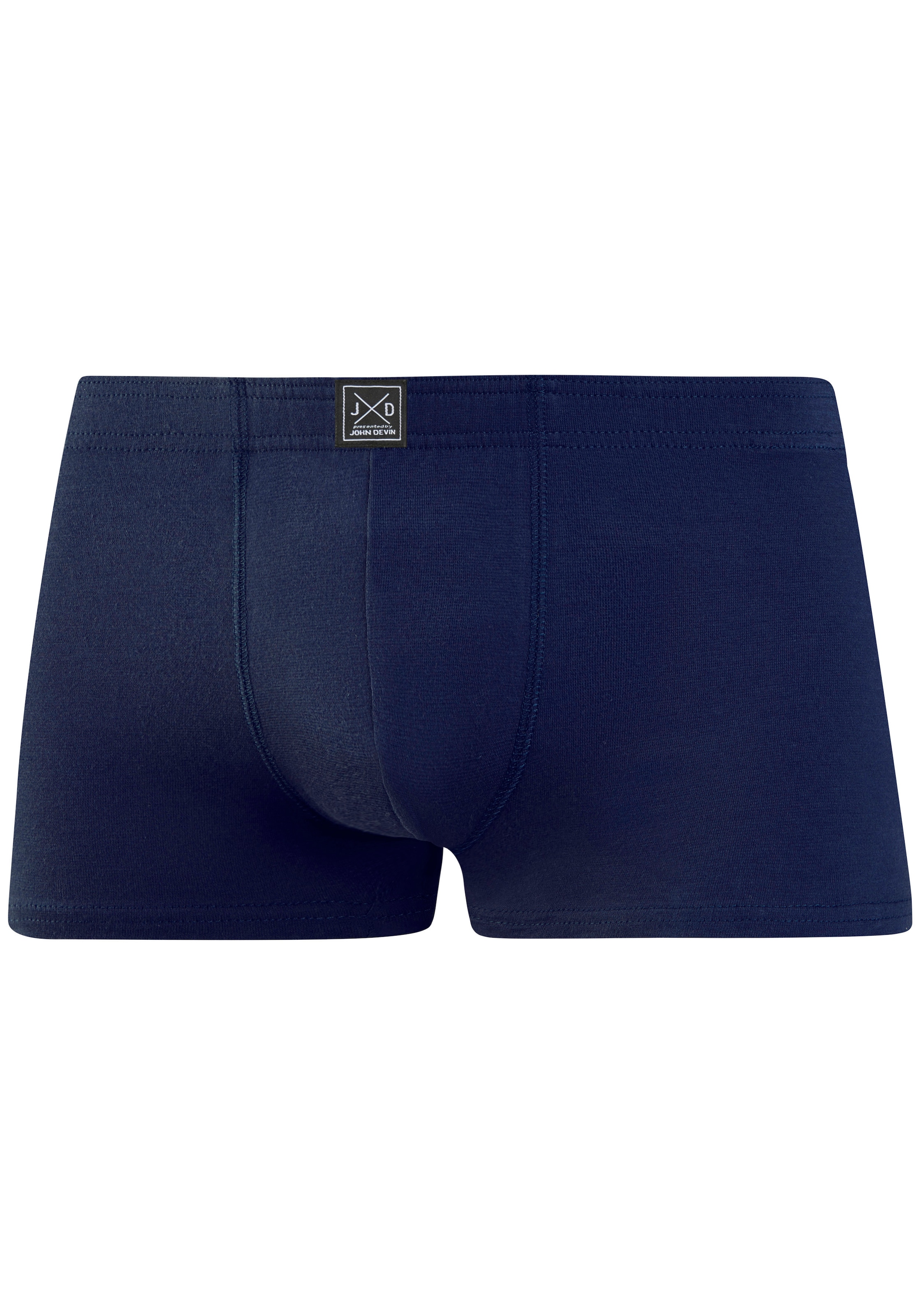 John Devin Boxer »Boxershorts für Herren« Packung, 5 Stk. unifarben, mit Label vorn am Bund, Jersey-Material