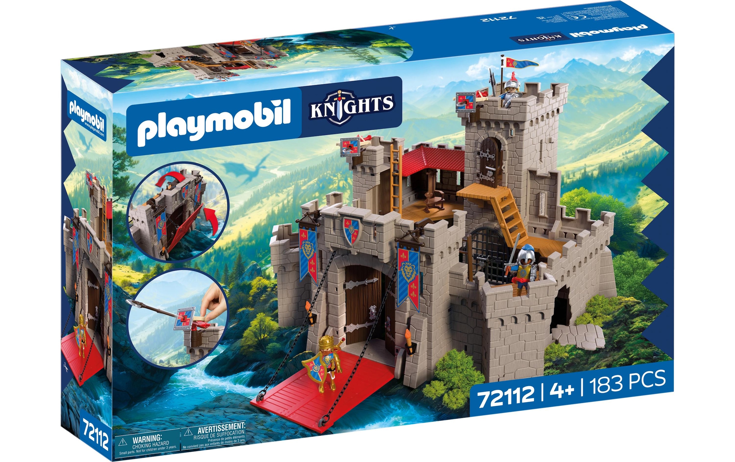 Playmobil® Jeu de construction »Grosse Löwenritterburg (72112), Knights« Château fort XXL avec pont-levis ; Made in Europe