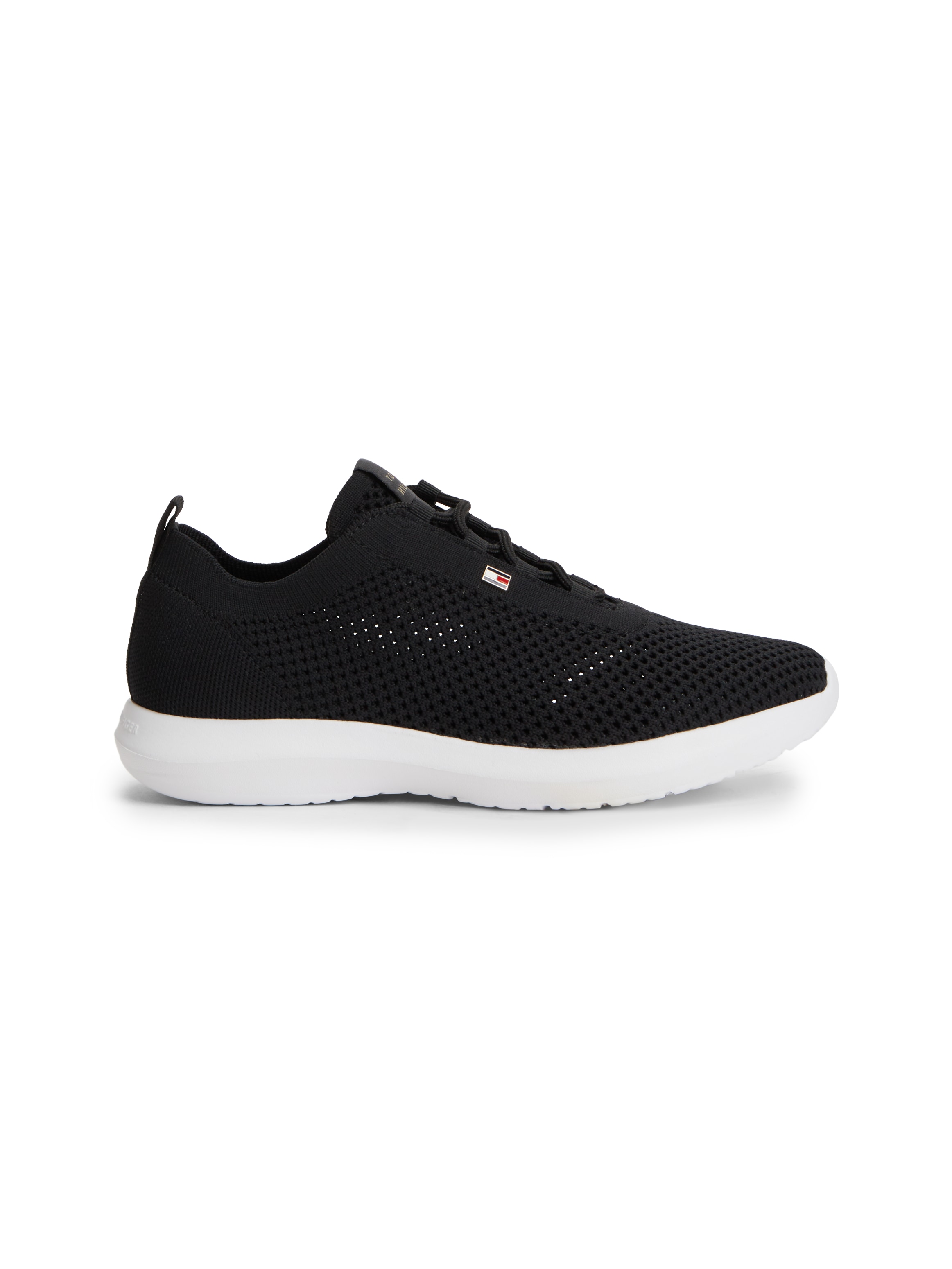 Tommy Hilfiger Baskets compensées »TH KNIT RUNNER«  chaussure de loisirs, chaussure basse, chaussure à lacets avec élément drapeau logo