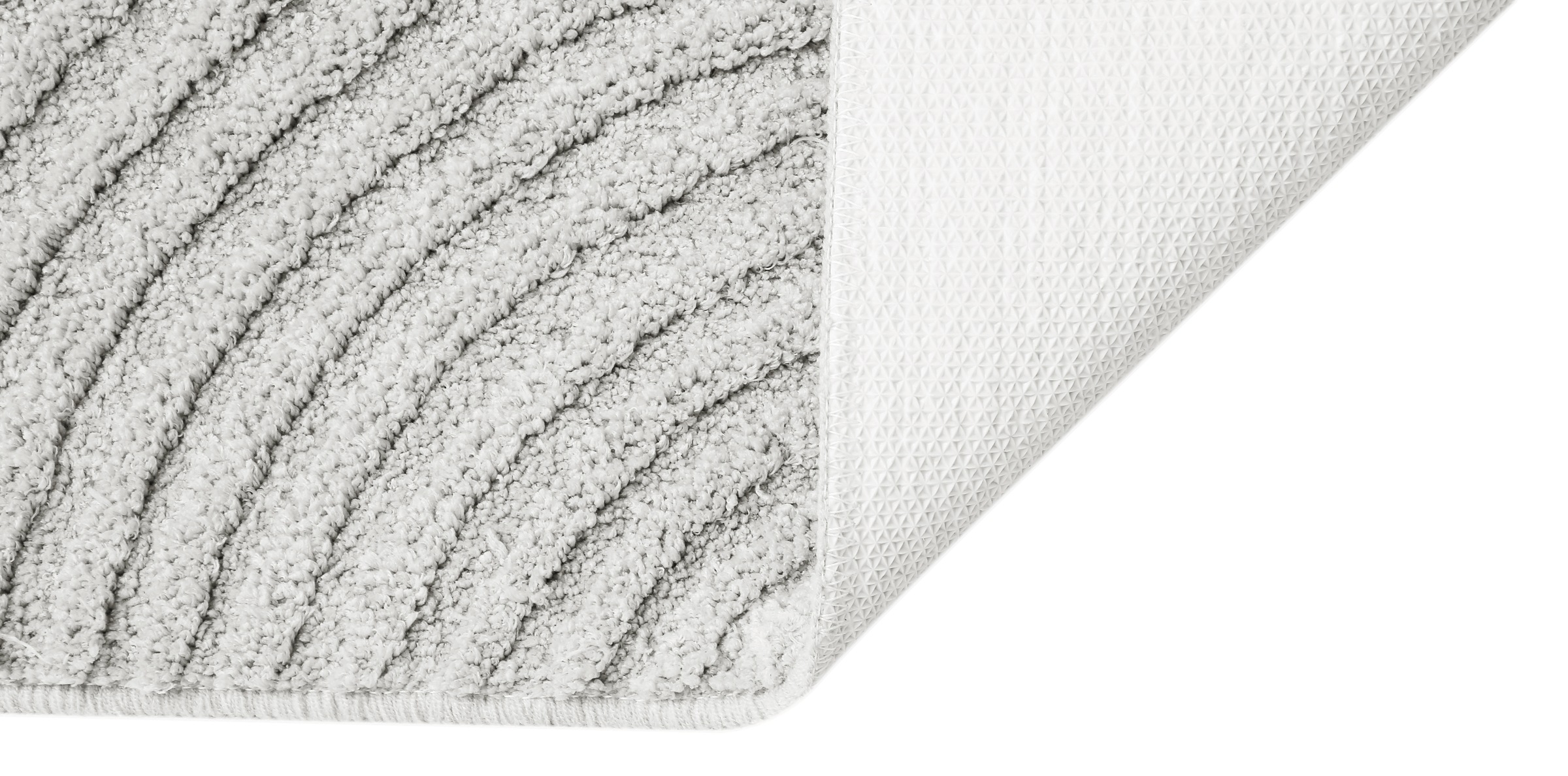 my home Badematte »Ognon, Scandi, Boho, modernes Muster« Höhe 15 mm rutschhemmend beschichtet fussbodenheizungsgeeignet | schnell trocknend | strapazierfähig Badteppich, Uni Farben, Hoch-Tief-Effekt