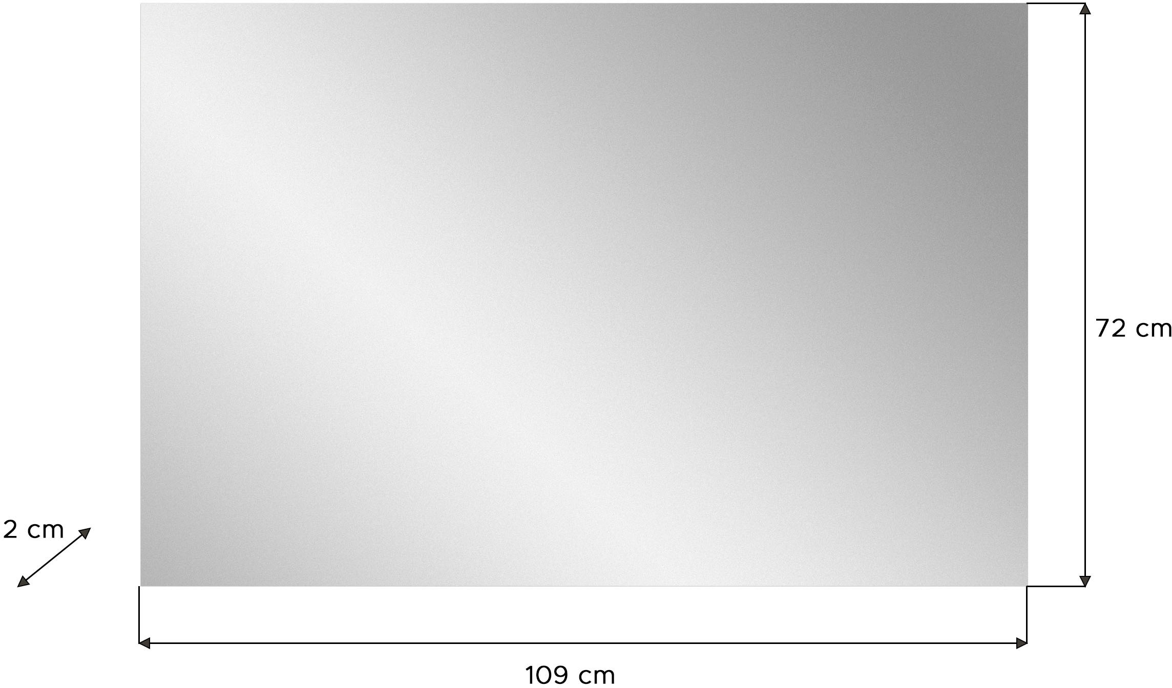 INOSIGN Garderobenspiegel »Valge, Breite 109 cm, inkl. Material zur Wandmontage« Spiegel, Wandspiegel, Flurspiegel, Dielenspiegel, Spiegelpaneel