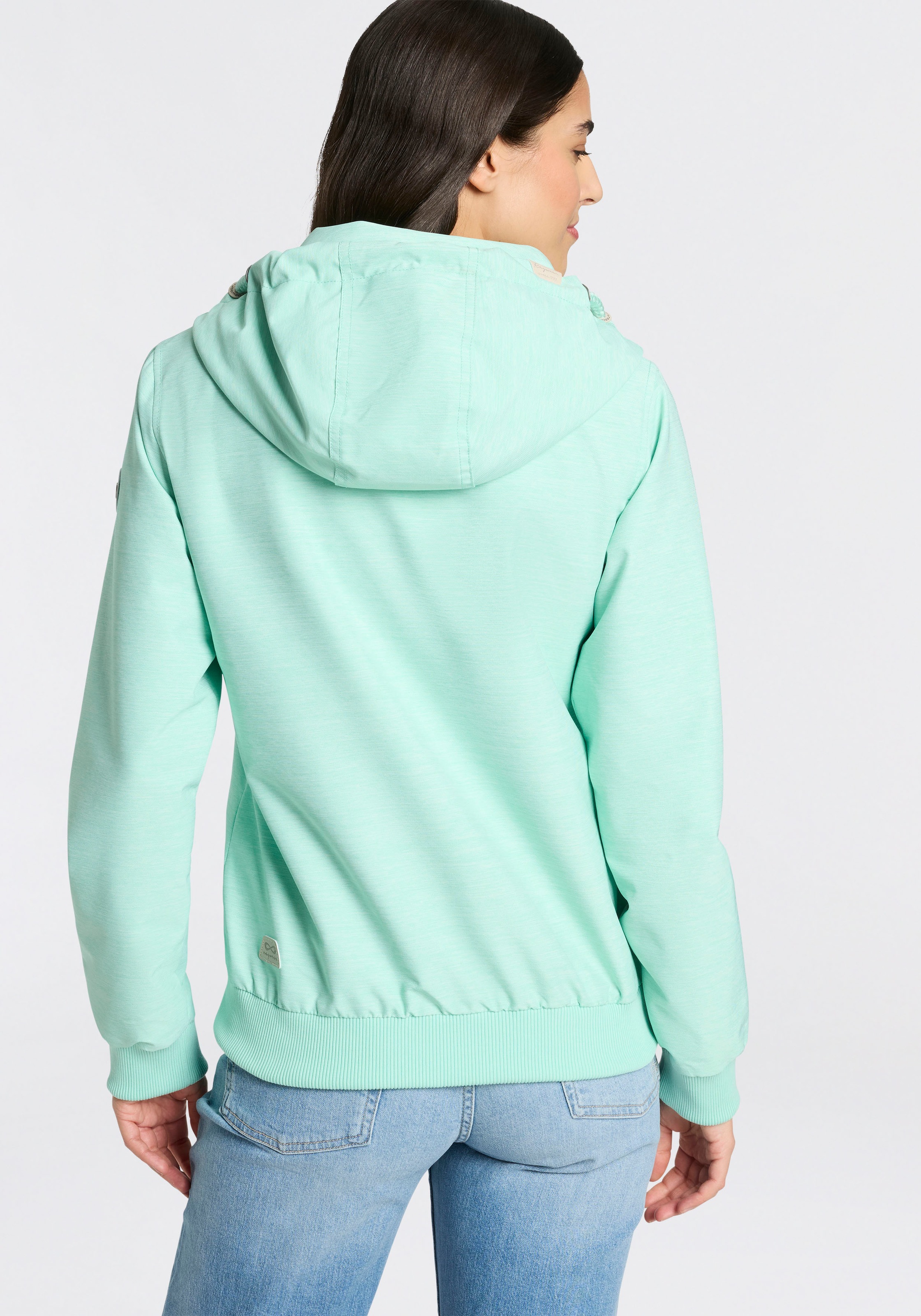 Ragwear Veste d'extérieur »NUGGIE O« avec capuche coupe longueur hanches, col montant, avec fermeture éclair