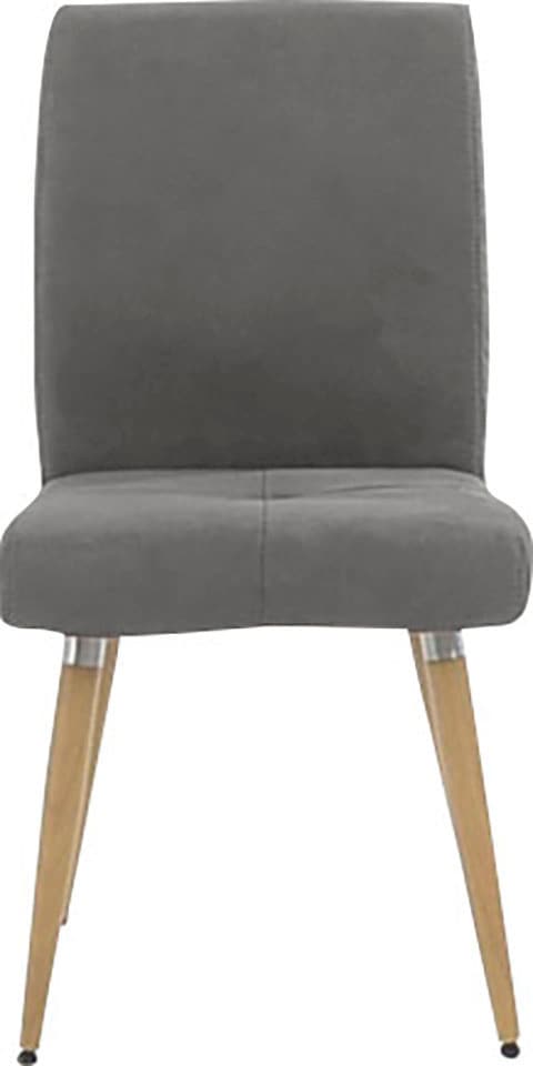 K+W Komfort & Wohnen Chaise à 4 pieds »6411« () Avec capitonnage assise, poignée en acier inoxydable au dos, pieds en bois massif