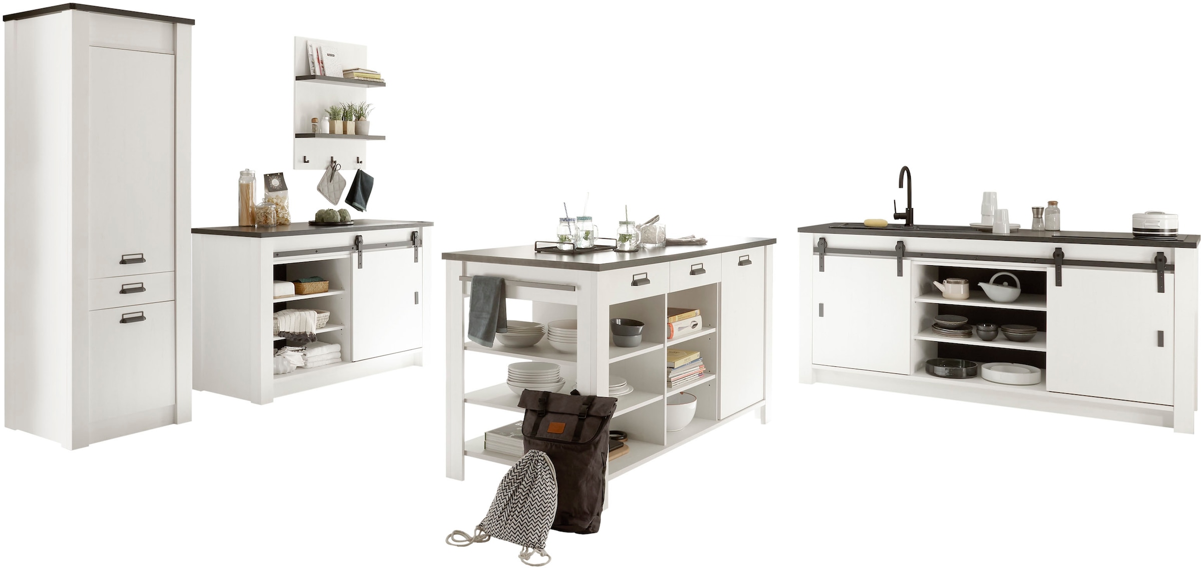 Home affaire Küche »Sherwood« Breite 400 cm, ohne E-Geräte